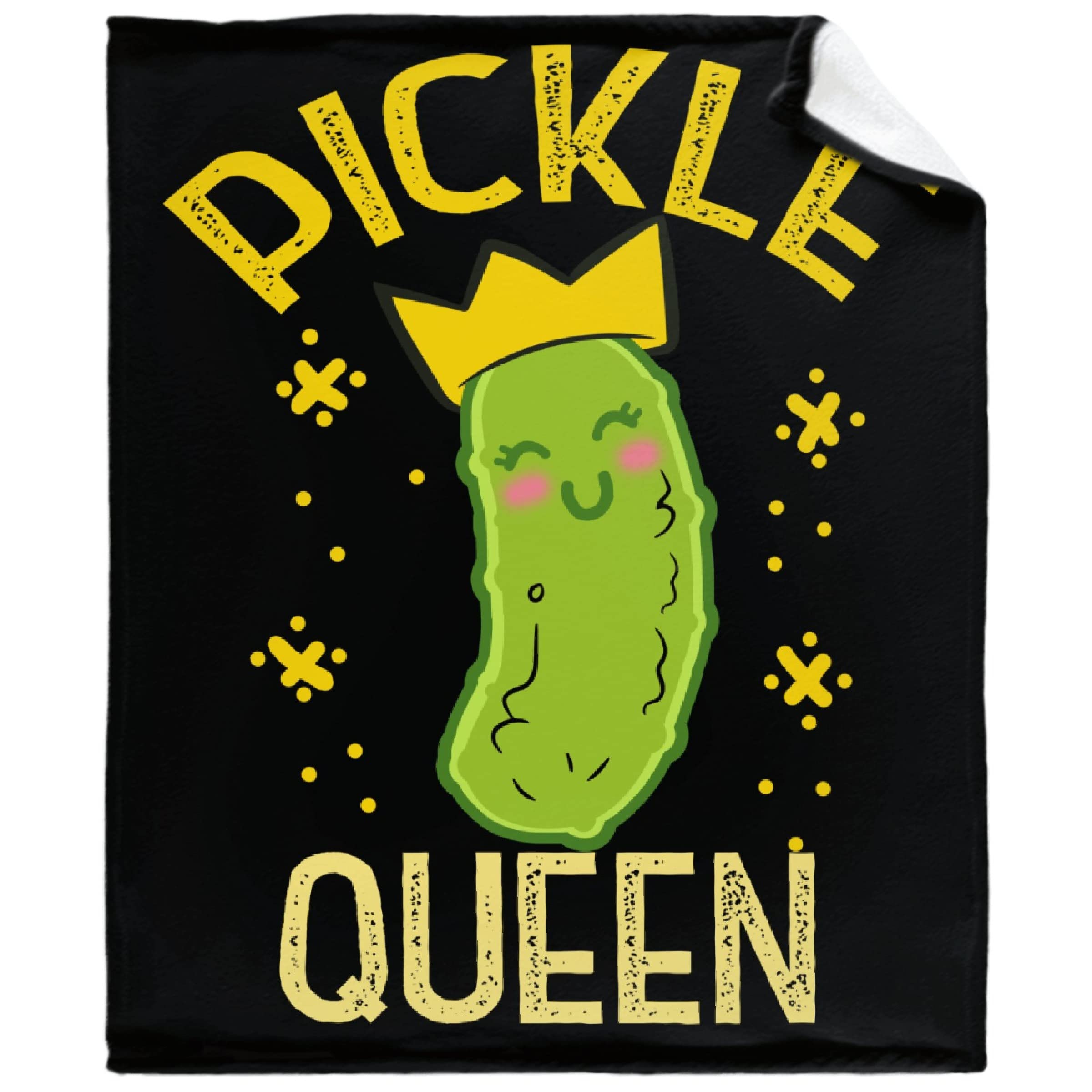 Zhongkui Pickles Queen Fleece Blanket - Ultra Soft & Warm All-Season Bedding, Luxury Fuzzy Throw Blanket 60