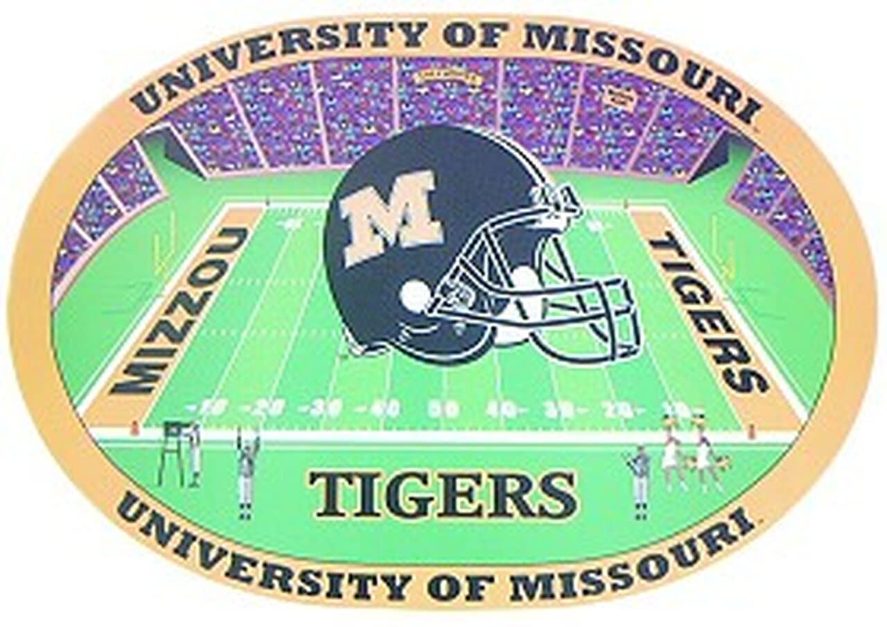 Missouri Tigers NCAA Team Logo Placemats Set of 4 - Durable Non-Slip Table Mats for Game Day, Dining Room Decor, and Sports Fan Gifts