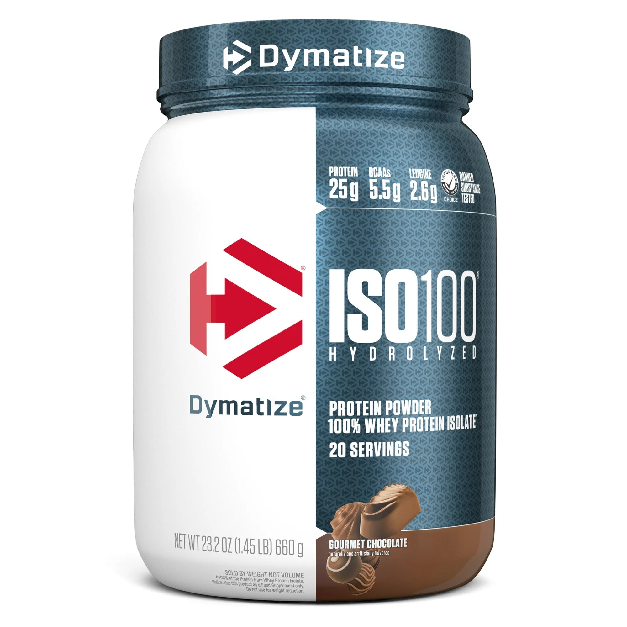 Dymatize ISO 100 Hydrolyzed Whey Protein Powder - Fast Absorbing Muscle Recovery for Athletes & Bodybuilders - Post Workout & Gym Nutrition Supplement