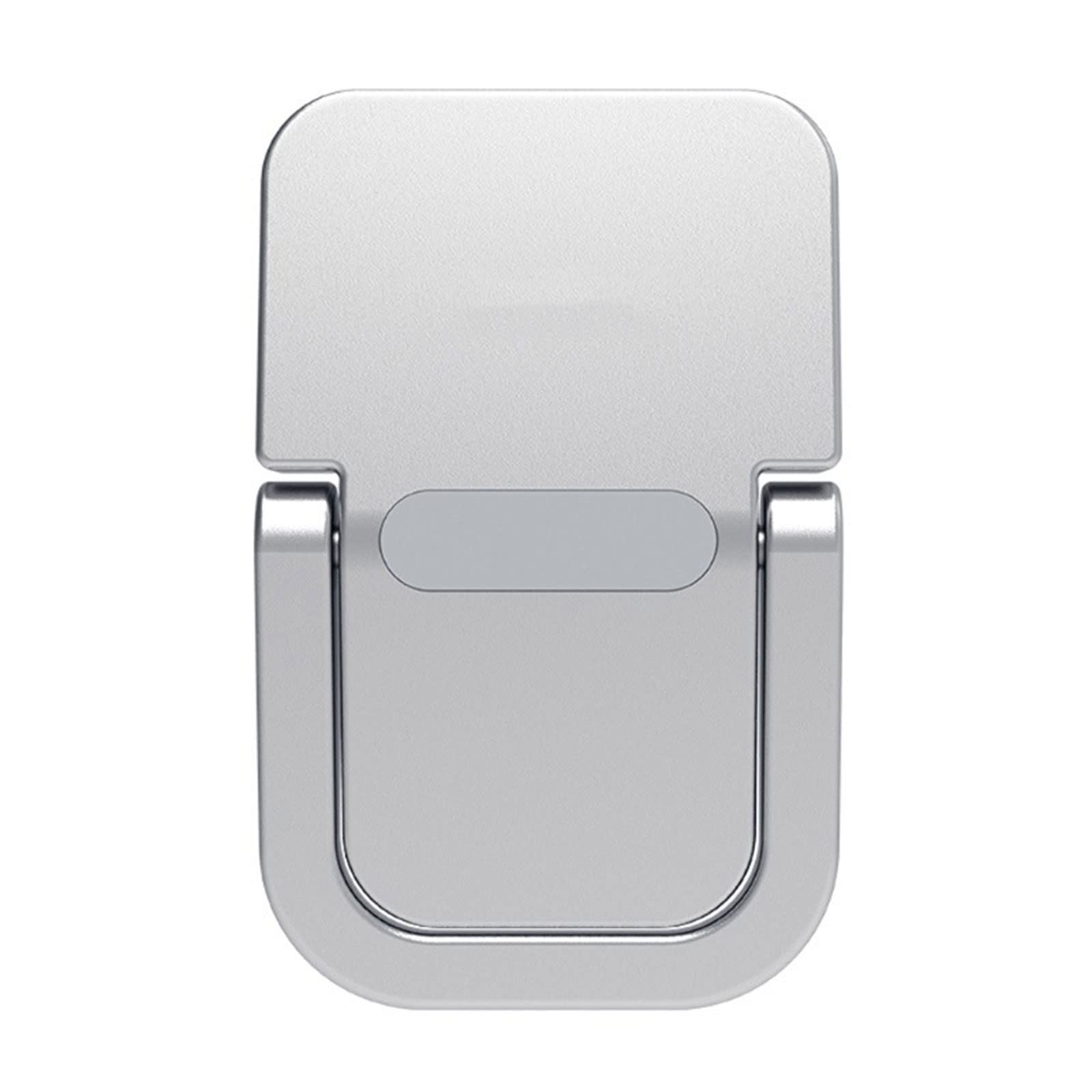 Portable Silver Laptop Stand - Adjustable Ergonomic Cooling Holder for Notebooks & MacBooks, Lightweight & Foldable for Travel, Office & Home Use