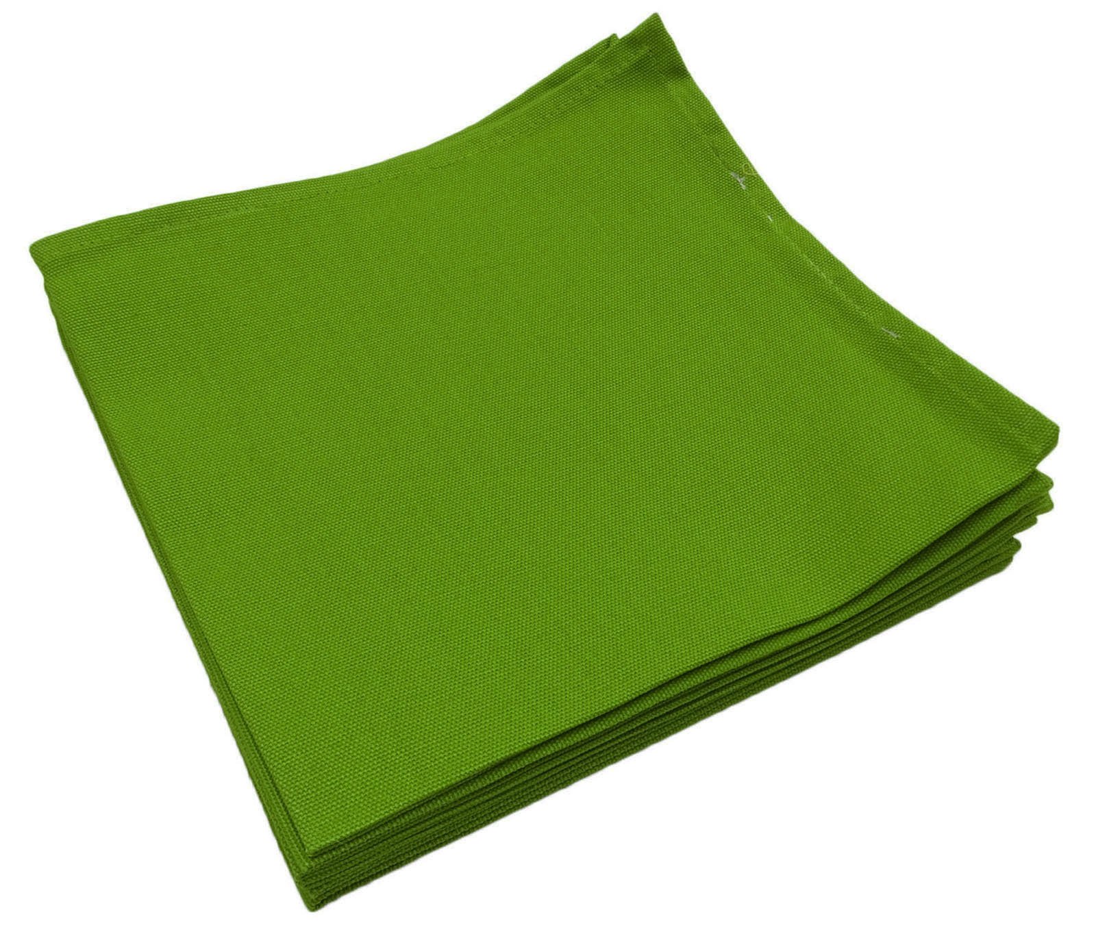 Premium YUGA 100% Cotton Plain Dinner Napkins Set - 6 Pack (19x19 Inches) - Soft & Absorbent Table Linen for Formal Dining, Parties & Everyday Use