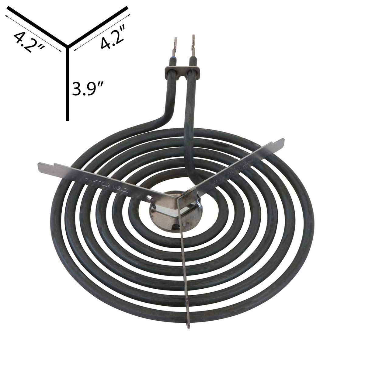 GE68C Chrome Drip Pan Bowls & WB30M1 WB30M2 Burner Surface Elements Replacement for GE Stove - Compatible with GE Electric Range Cooktop - Perfect for Kitchen Maintenance and Cooking Safety
