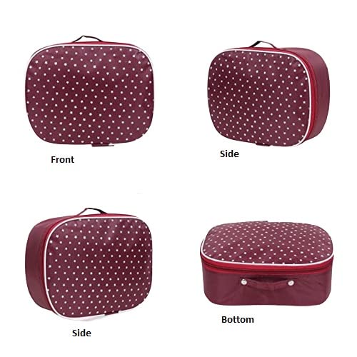 2-Piece Multipurpose Vanity Box Set with 3 Vanity Boxes, Makeup Kit & Travel Bag - Perfect for Makeup Storage, Travel & Home Organization (Multicolor)
