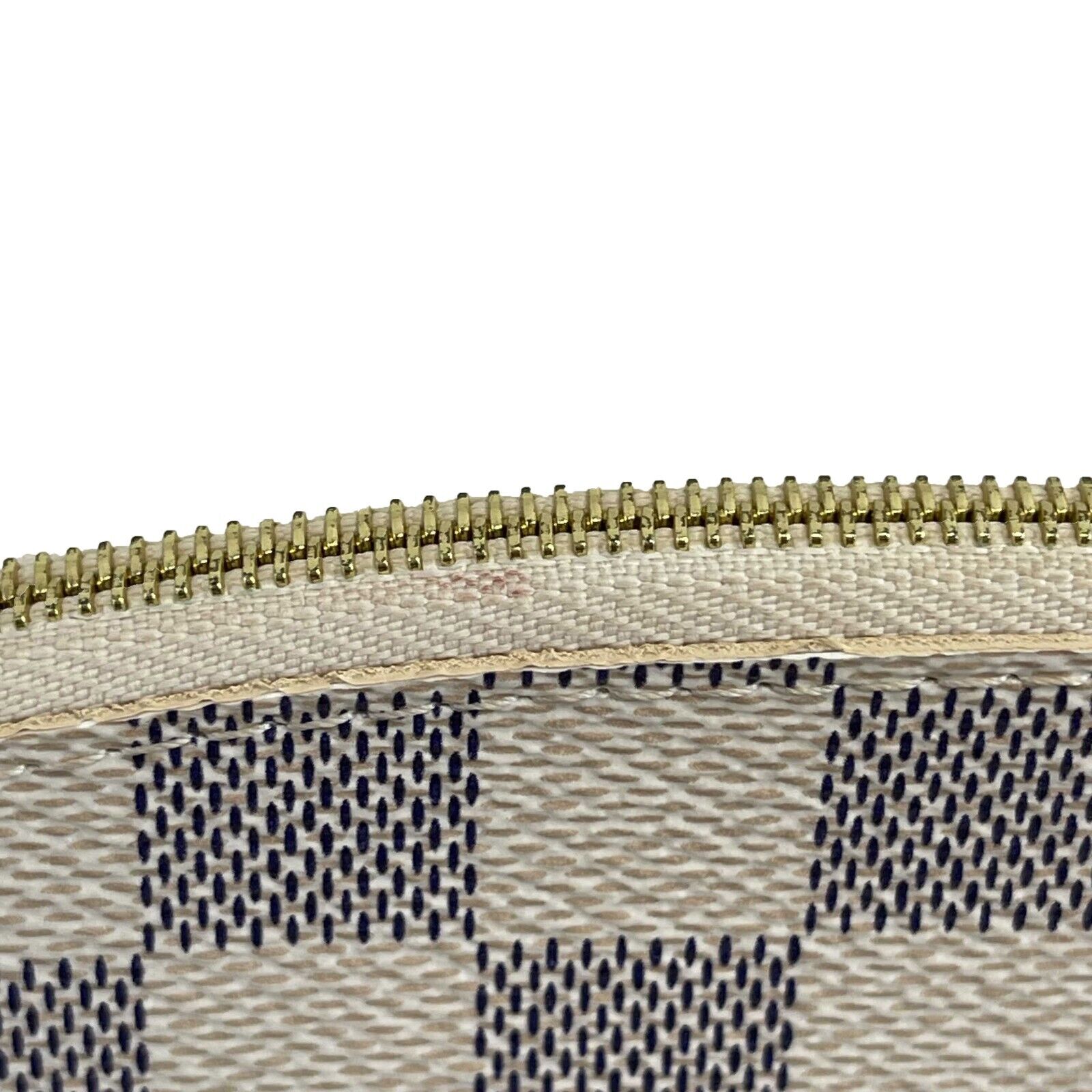 Louis Vuitton Damier Azur Canvas Cosmetic Pouch - White Designer Makeup Bag with Box | Travel Organizer & Luxury Accessory Storage