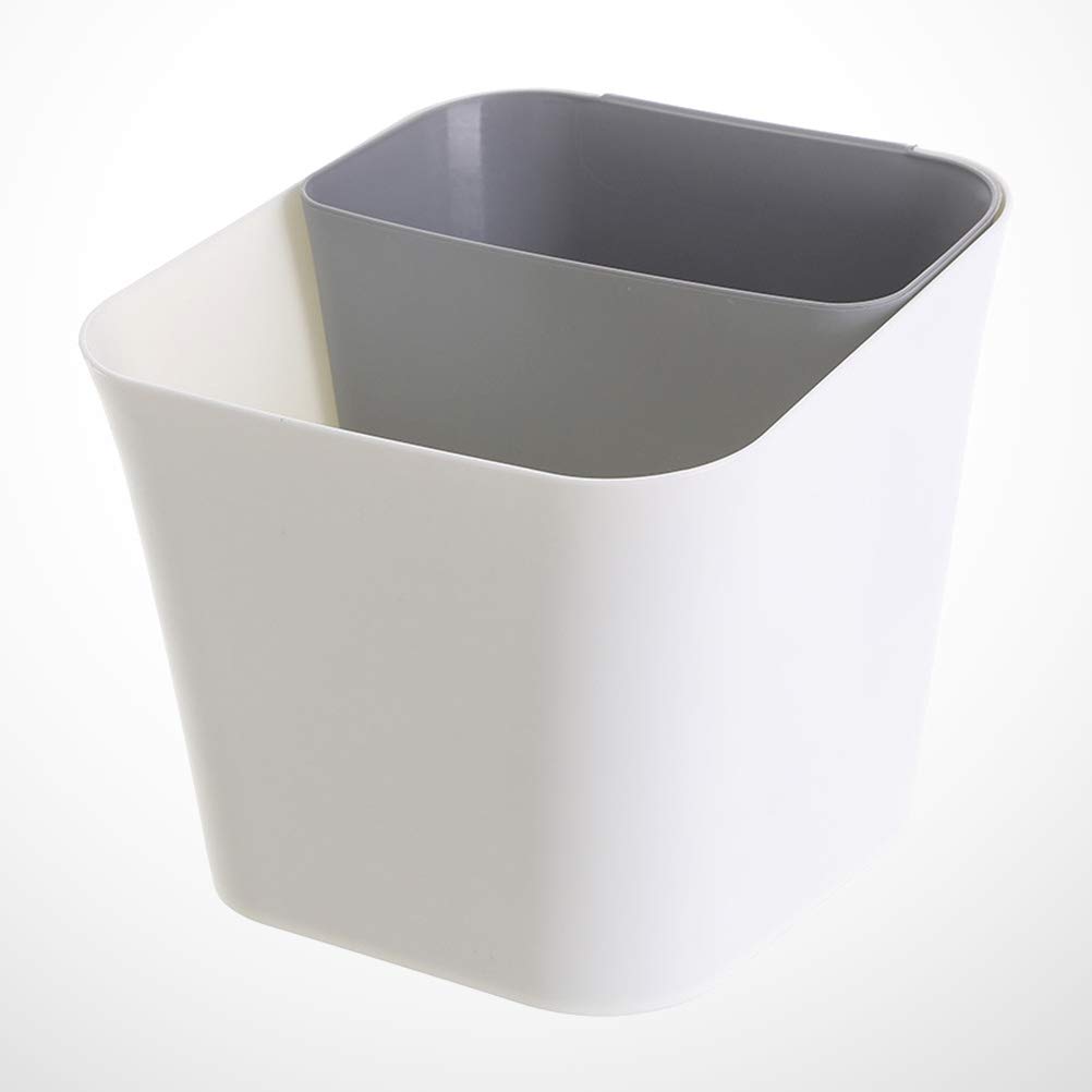 Eco-Friendly Kitchen Trash Can with Lid - 13 Gallon Waste Disposal Bin for Home, Office & Bathroom - Durable Garbage Container for Wet & Dry Waste - Space-Saving Design Perfect for Under Sink & Countertop Use