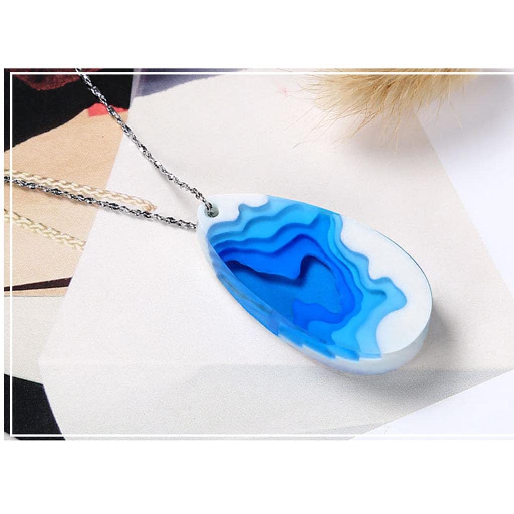 LICHTS Island Silicone Mold for Jewelry Pendant Making - 72x35x10MM DIY Craft Molds - Perfect for Resin Art, Polymer Clay, and Handmade Ornaments