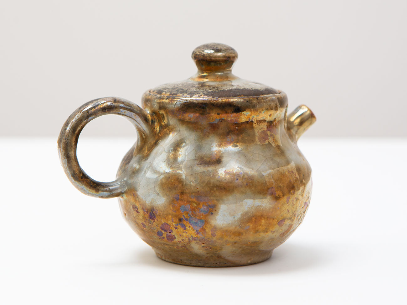Shino Gold Pottery - Handcrafted Ceramic Vase with Unique Glaze - Perfect for Home Decor, Wedding Centerpieces & Gift Giving