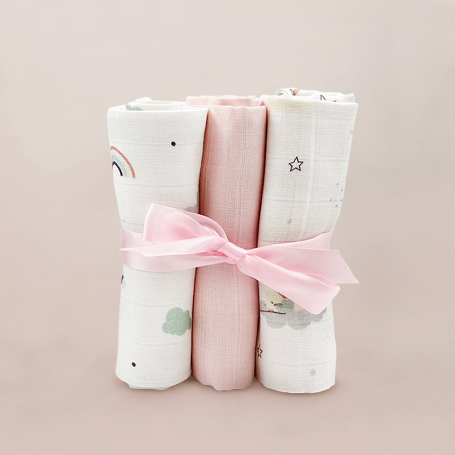 Personalized Little Love Luxury Baby Girl Gift Hamper with Family Treats Box - Perfect for Newborn Showers, Christenings & Special Occasions