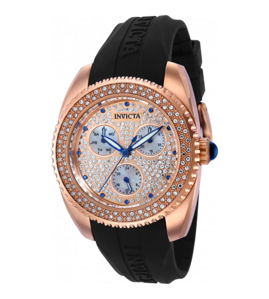 Invicta Women's Angel 37412 Quartz Watch - Elegant Silver-Tone Stainless Steel Bracelet, Water Resistant, Perfect for Work, Parties & Everyday Wear