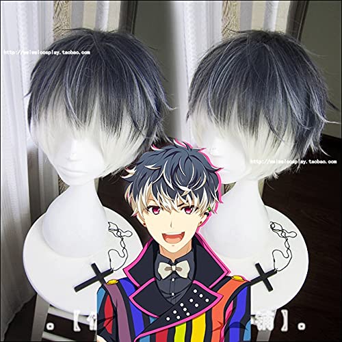 2018 Anime IDOLiSH7 Re:vale MOMO Short Mixed Colors Synthetic Cosplay Wig for Adult Role Play - Perfect for Conventions, Halloween & Themed Parties