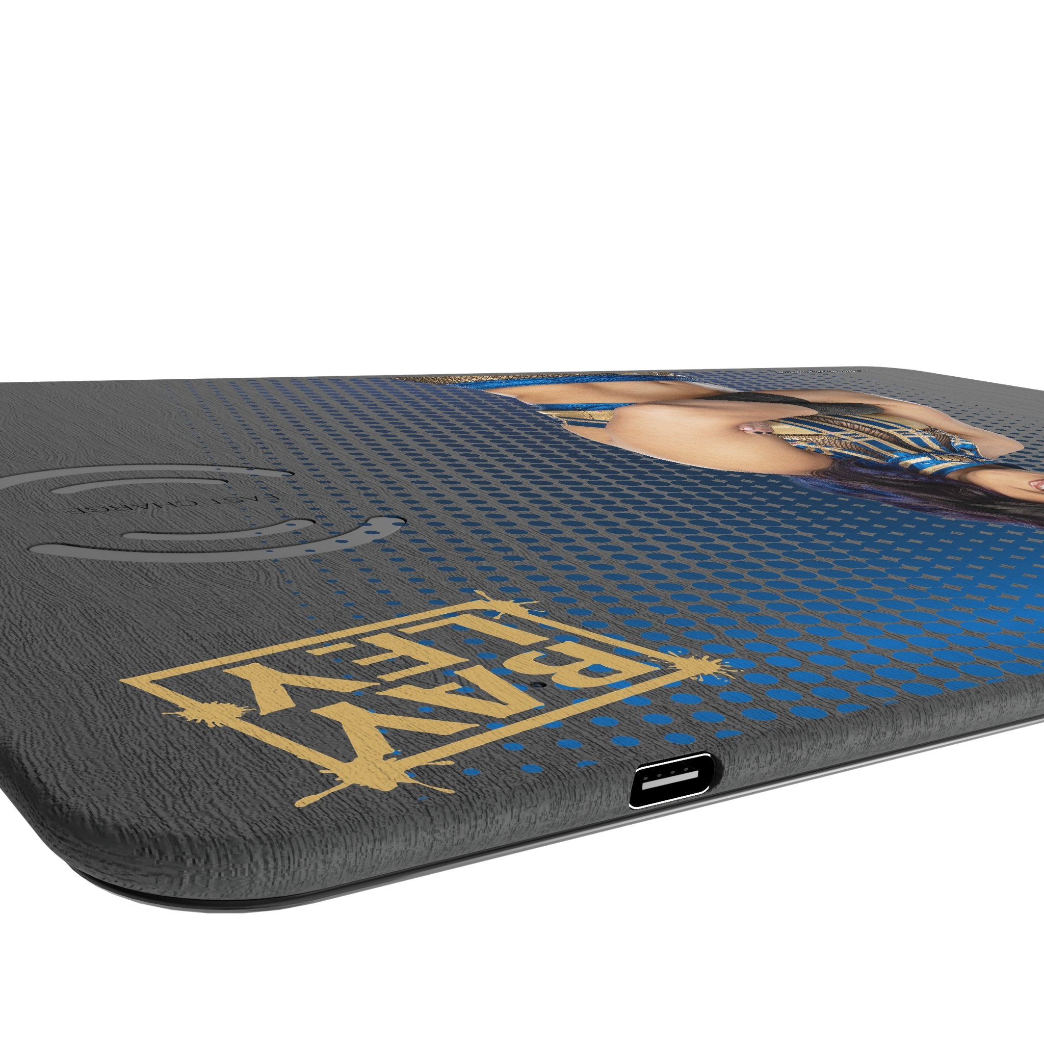 Bayley Superstar 15W Fast Wireless Charger with LED Indicator & Non-Slip Mouse Pad - Perfect for Office, Gaming, and Home Workspace Setup