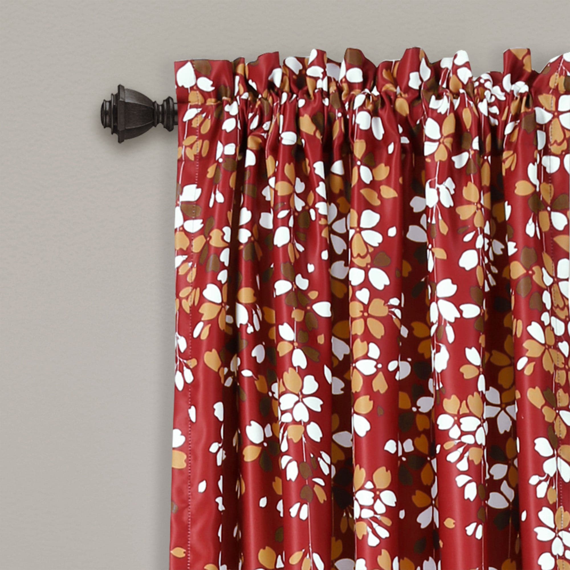 Elegant Weeping Flower Light Filtering Window Curtain Set - Soft Sheer Drapes for Living Room & Bedroom - Perfect for Privacy & Sun Protection