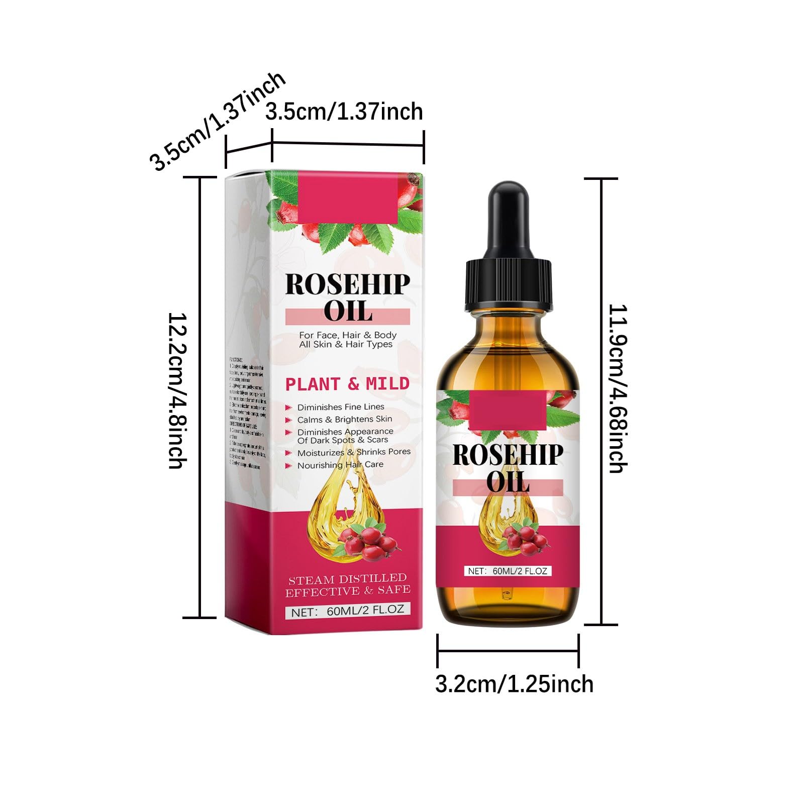 Natural Body Oil for Skin Care & Massage - Organic Essential Oils for Face & Body, Aromatherapy Relaxation | Perfect for Spa, Home Use & Self-Care Routines