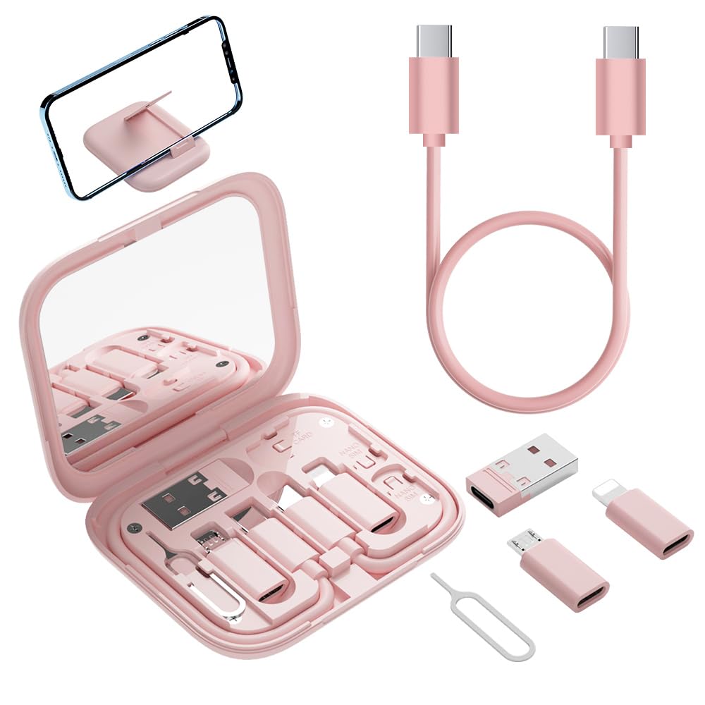 USB C to USB Adapter - 4-in-1 Multi-Port OTG Cable Kit (USB-C Male, Micro USB to USB-C, USB-A to USB-C) - Compatible with iPhone 15/16 Pro, Google Pixel, Samsung Galaxy - Perfect for Travel, Office & Device Charging