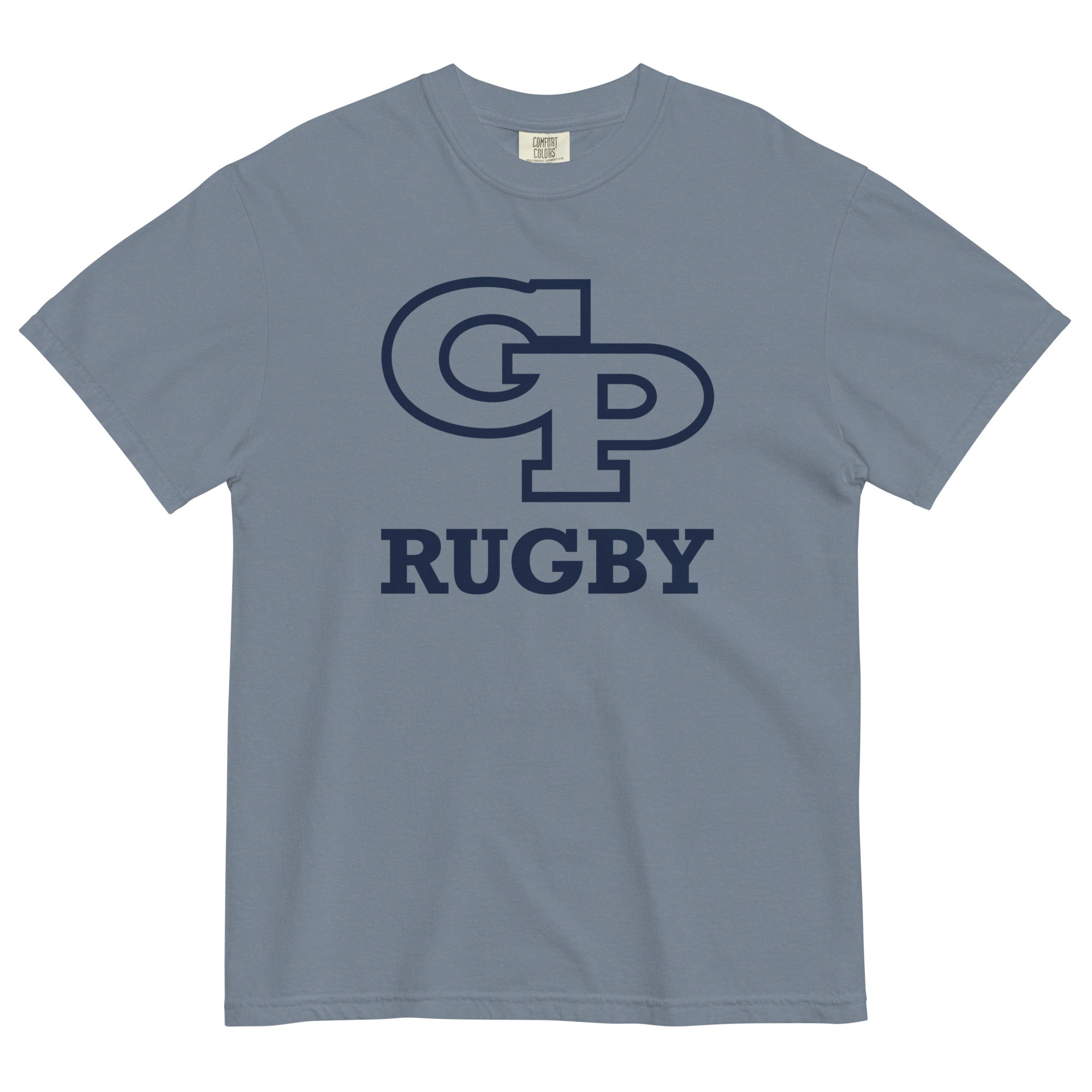Georgetown Prep Rugby Garment Dyed T-Shirt | Vintage Washed Cotton Tee for Men | Perfect for School Spirit, Game Days & Casual Wear