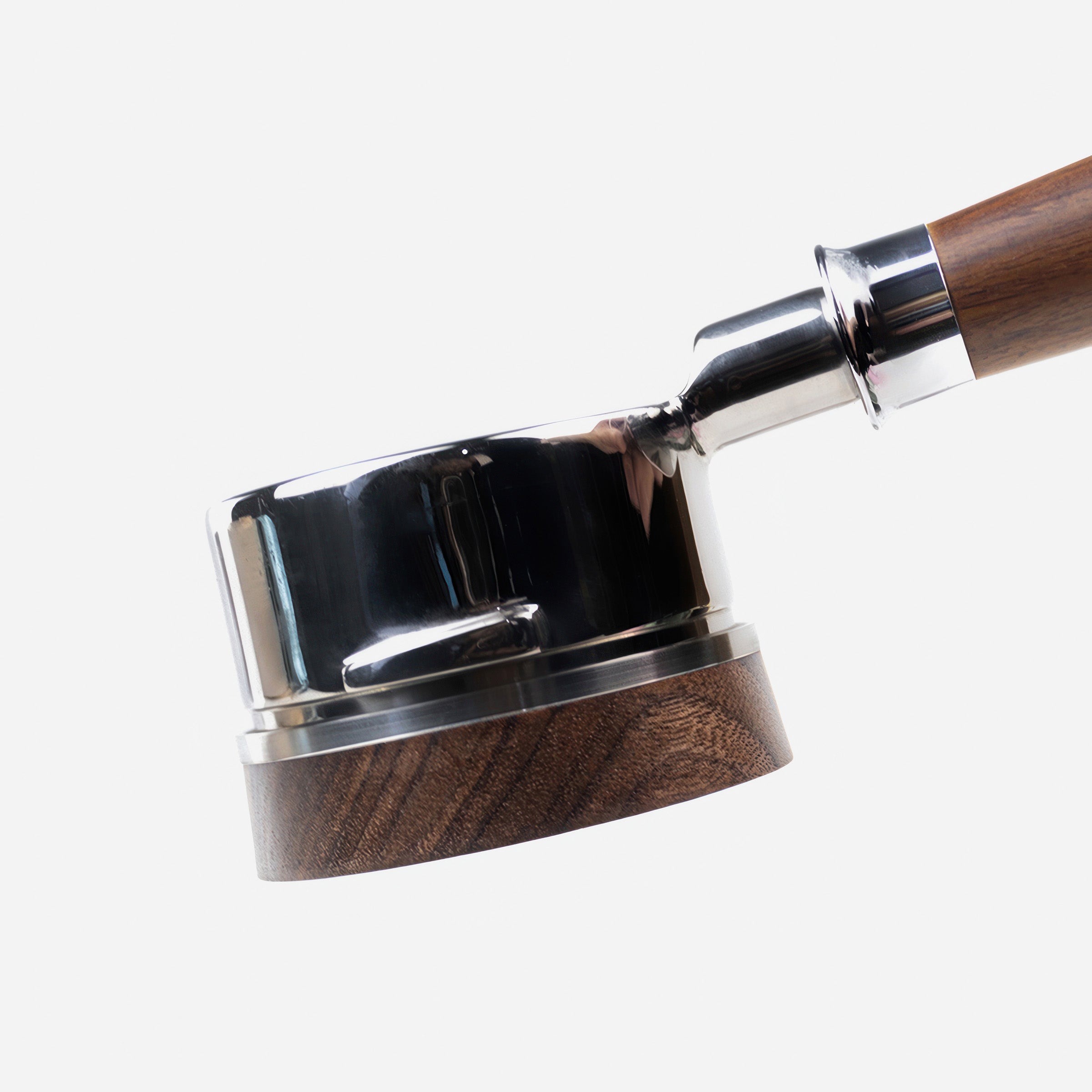 Premium 58mm Walnut Dosing Ring for Espresso - Perfect Coffee Grounds Distribution Tool for Baristas & Home Brewing