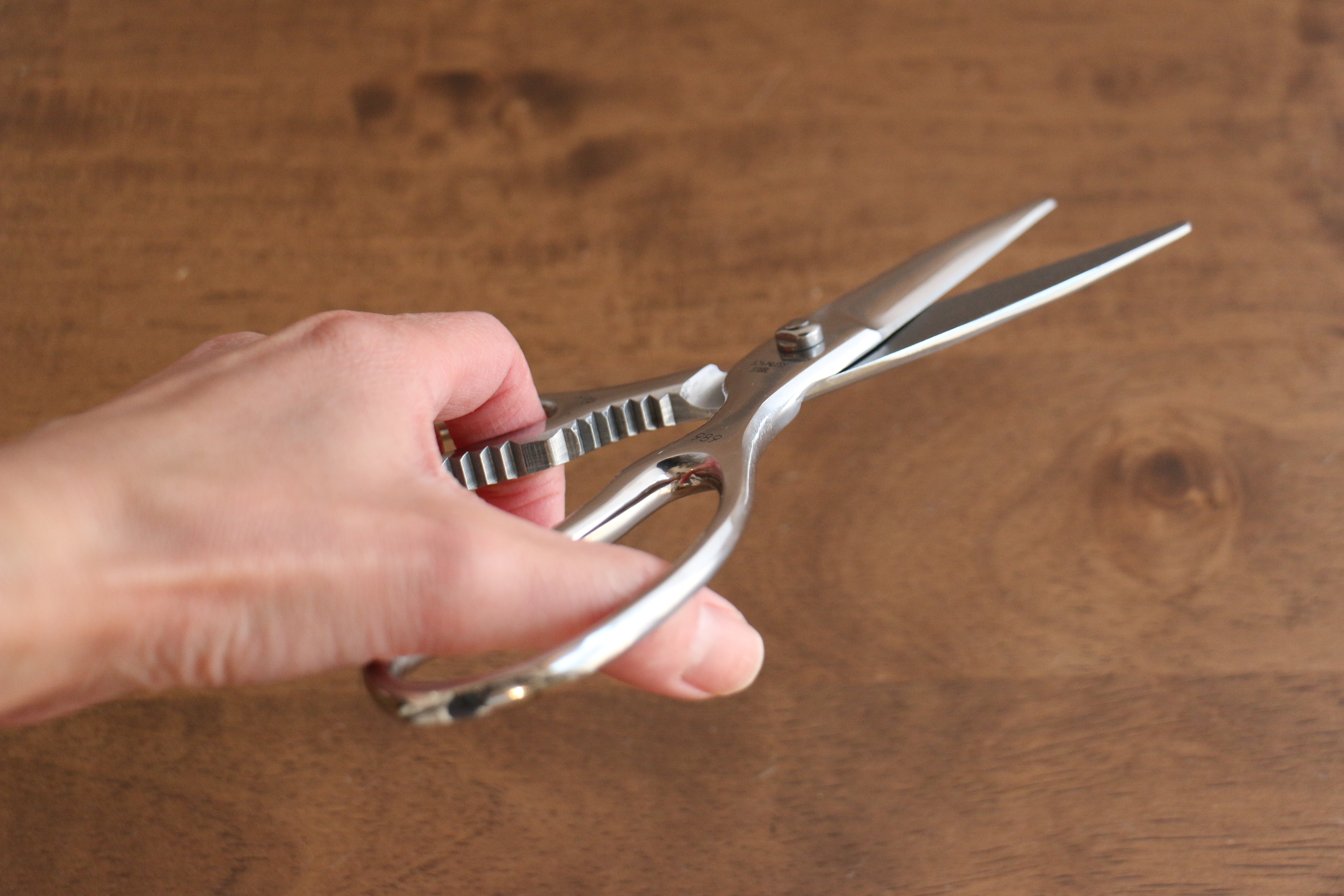 Premium Kokkusan Stainless Steel Kitchen Scissors - Heavy Duty Multi-Purpose Food Shears for Cutting Meat, Herbs, Poultry - Perfect for Cooking, Baking & Food Prep
