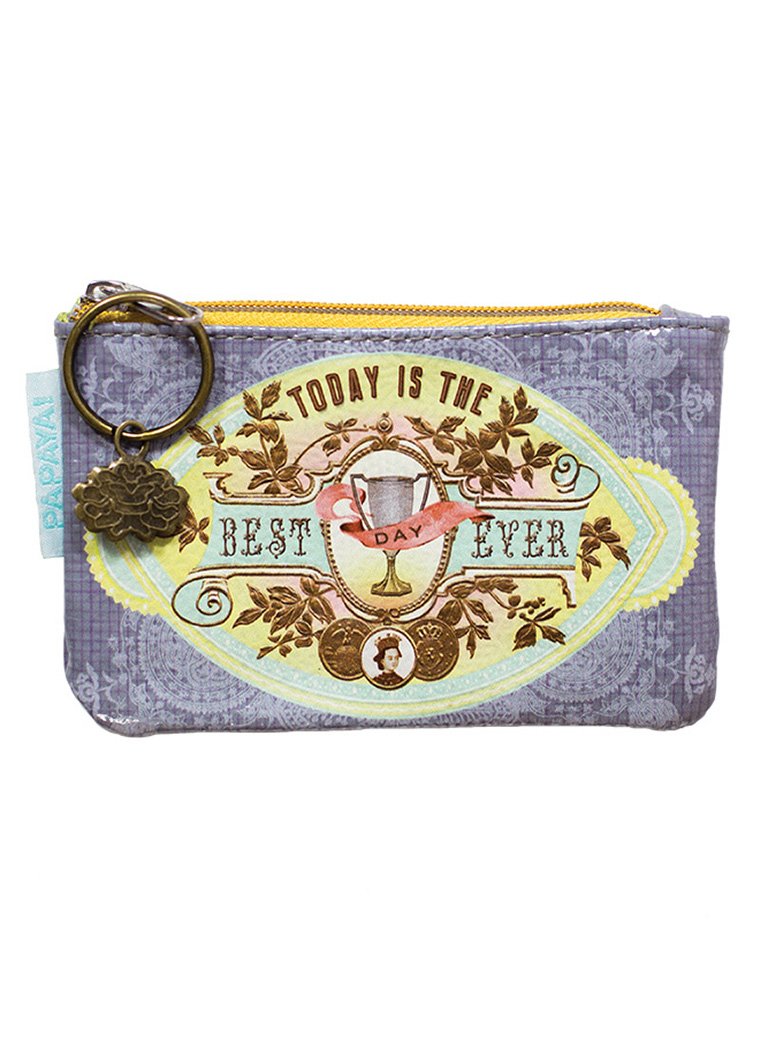 Handmade Papaya Art Coin Purse - Cute & Durable Small Wallet for Women - Perfect for Coins, Keys & Jewelry Storage (Ideal for Travel, Shopping & Everyday Use)