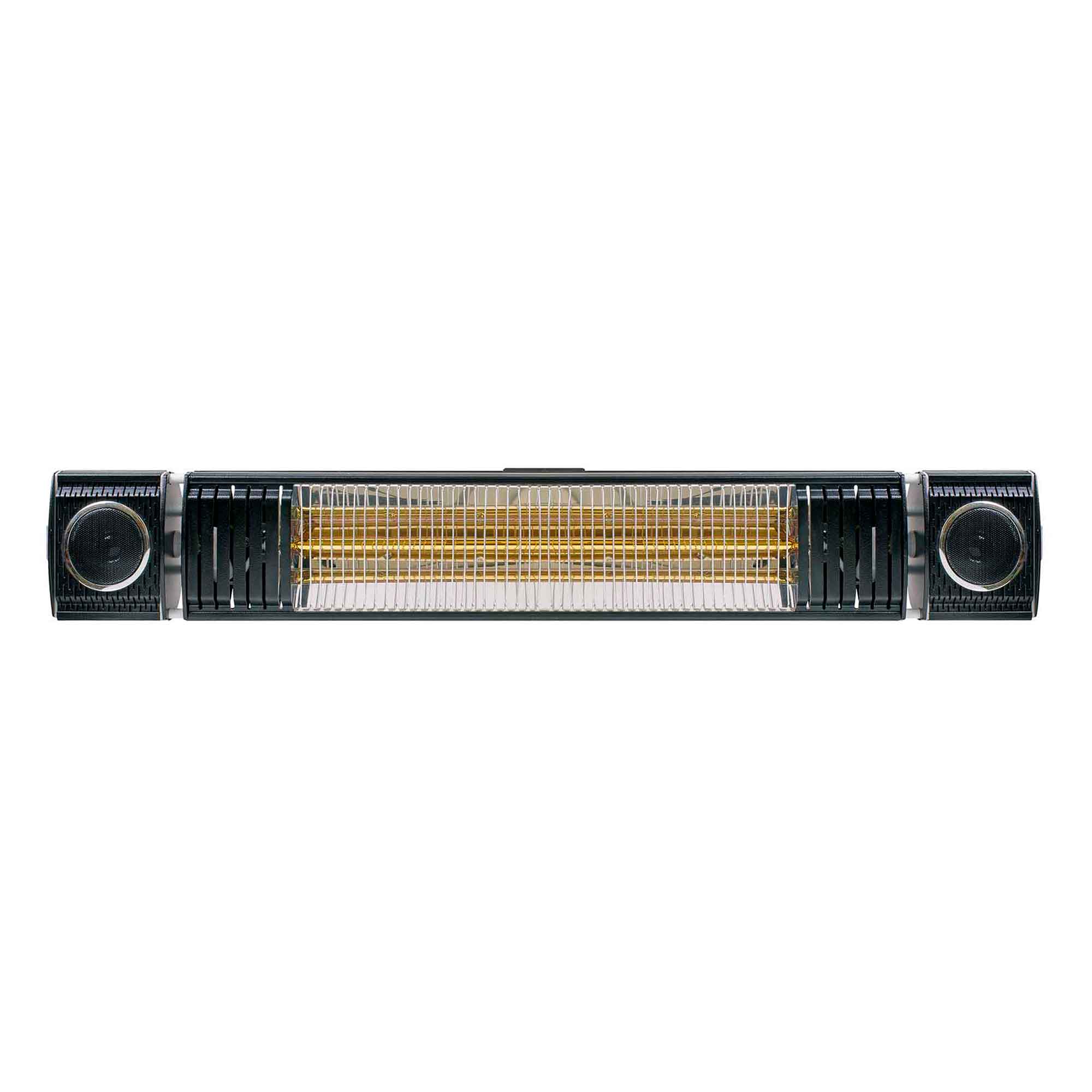 2000W Infrared Outdoor Patio Heater with Wireless Bluetooth Speakers - IPX5 Waterproof, Black (DG125) - Perfect for Backyard, Deck, Garden & Outdoor Dining Areas