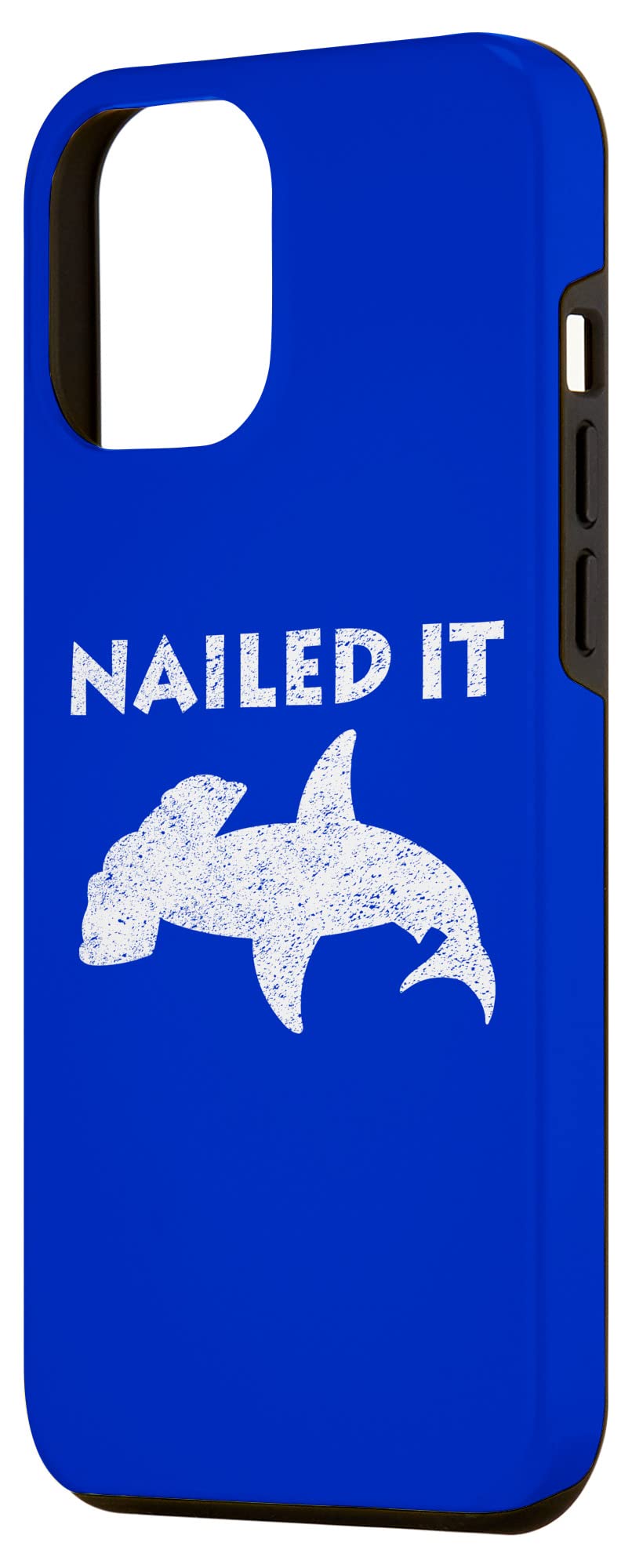 Funny iPhone 12 Pro Max Case with Shark Design & Distressed Look - Premium Protective Phone Cover by Yoraytees - Perfect for Daily Use, Work & School