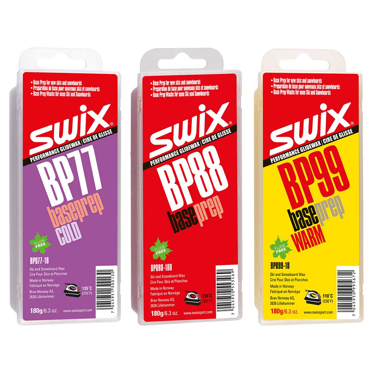 Swix Base Prep Hydrocarbon Wax - High-Performance Ski Wax for All Snow Conditions | Perfect for Cross-Country & Alpine Skiing