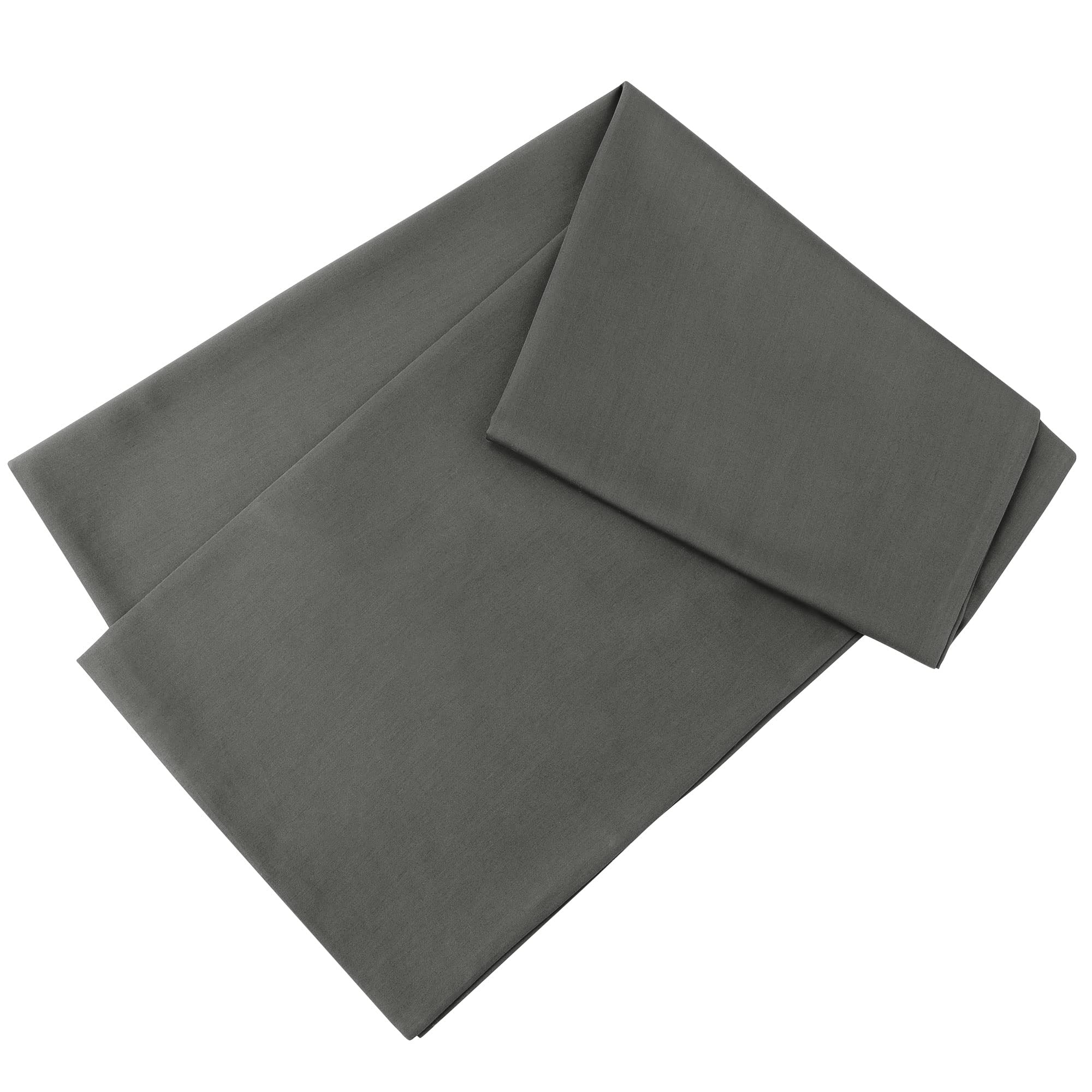 PiccoCasa 400-Thread-Count Cotton Body Pillow Case - 20x60 Inches Dark Gray with Zipper Closure | Ultra Soft & Breathable Cover for Pregnancy, Nursing, Lounging & Sleep Support