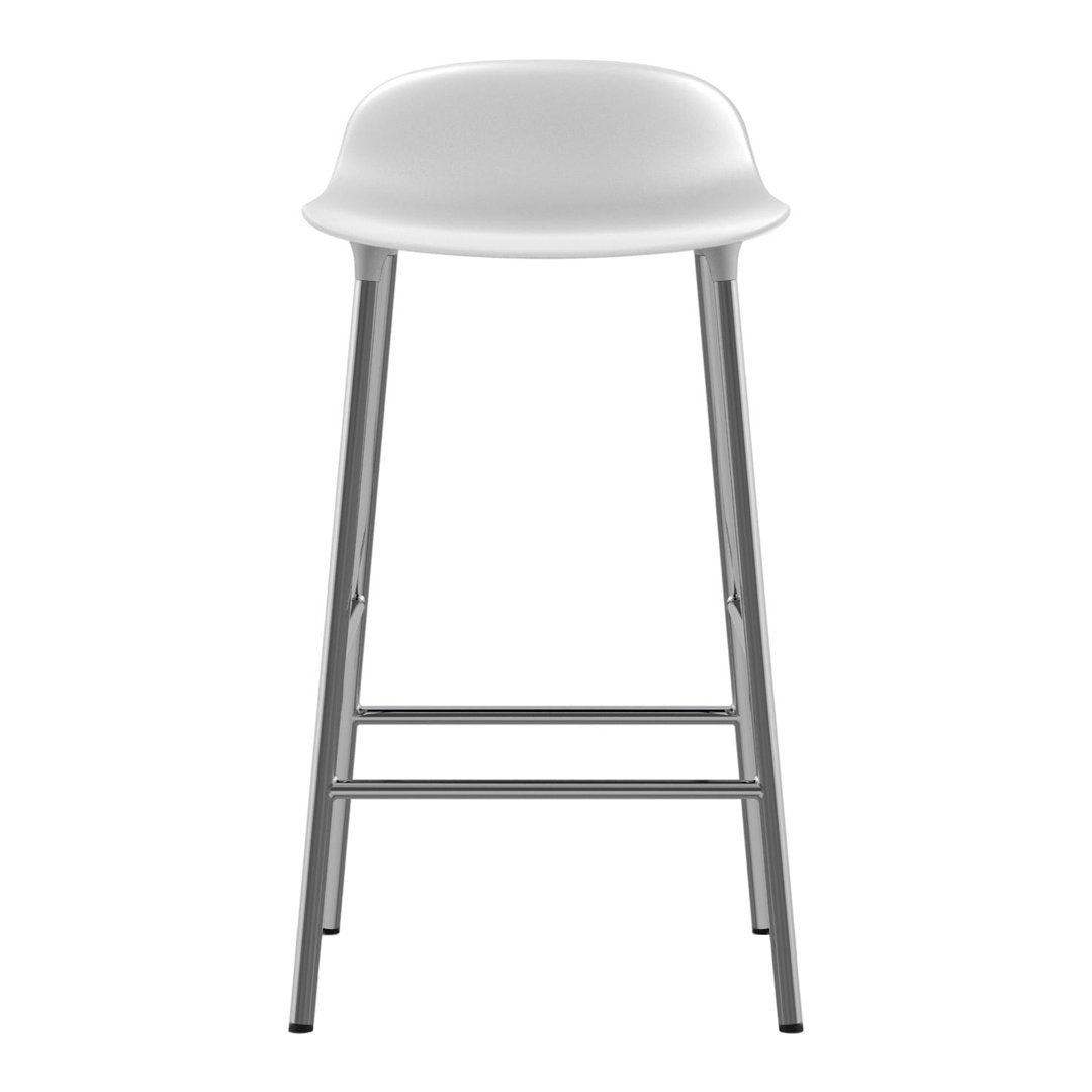 Modern Metal Leg Form Counter Stool - Bar Stool for Kitchen Island, Breakfast Nook & Home Decor