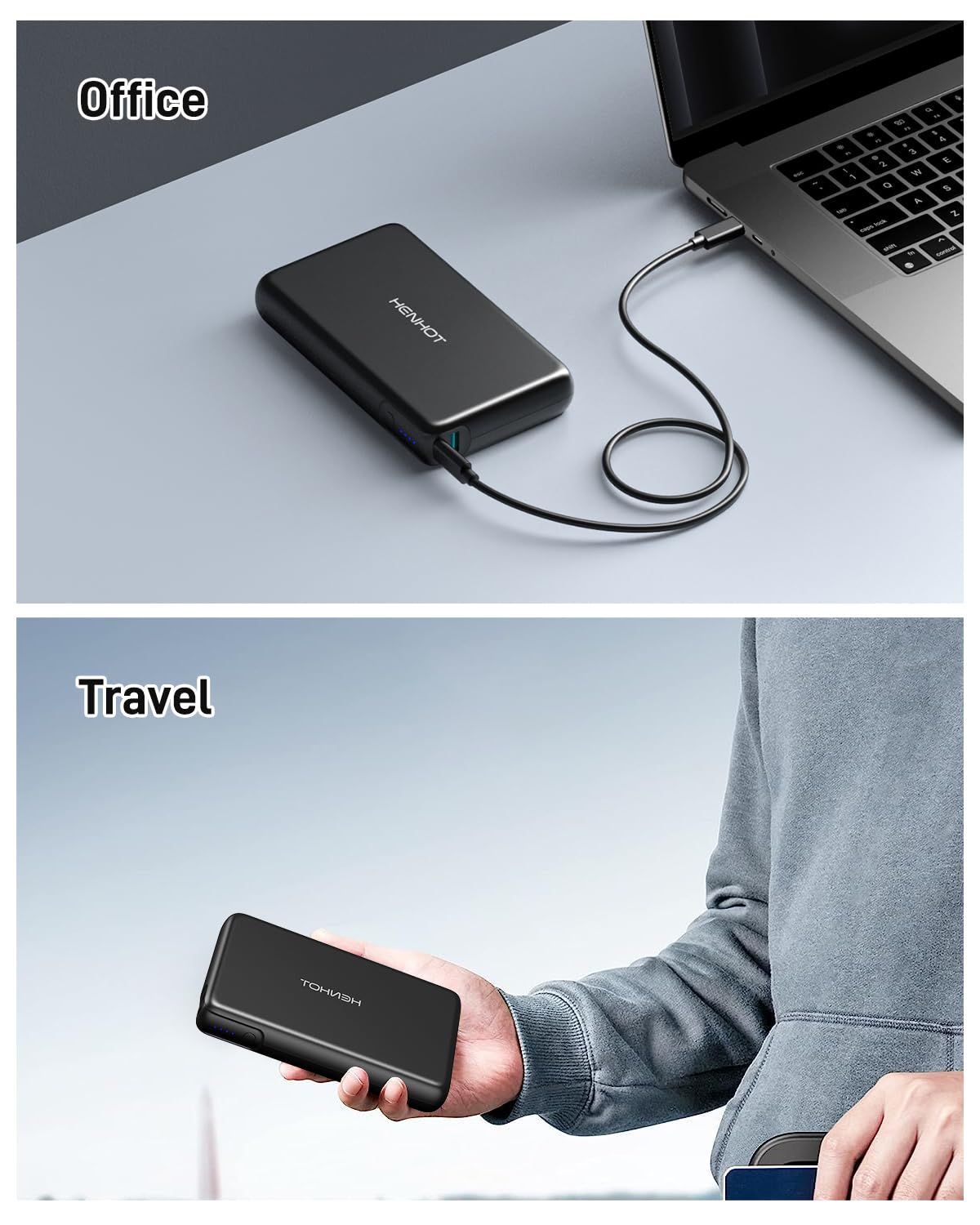 100W 30000mAh Power Bank with USB-C PD Fast Charging - Portable Laptop Charger for Dell, MacBook, HP, Asus, Lenovo, Steam Deck, Nintendo Switch - External Battery Pack for iPhone, Samsung Galaxy, iPad & More - Perfect for Travel, Work & Outdoor Adventures
