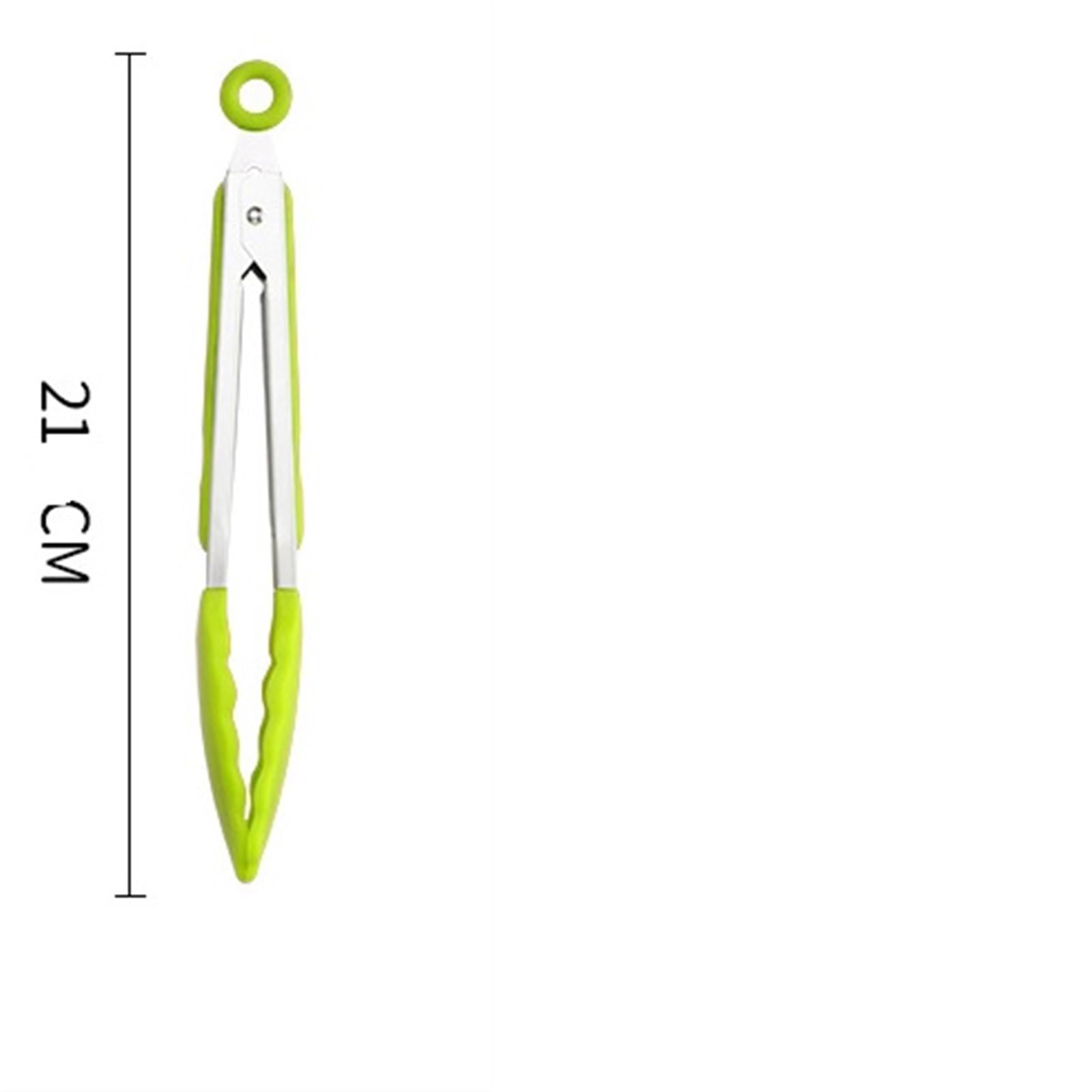 Premium Stainless Steel Hair Removal & Cooking Tweezers - Non-Slip Silicone Grip, Multi-Purpose Kitchen & Beauty Tool for Salad, Grill, Eyebrow Plucking (Green) - Perfect for Home Cooking, Professional Kitchens & Personal Grooming