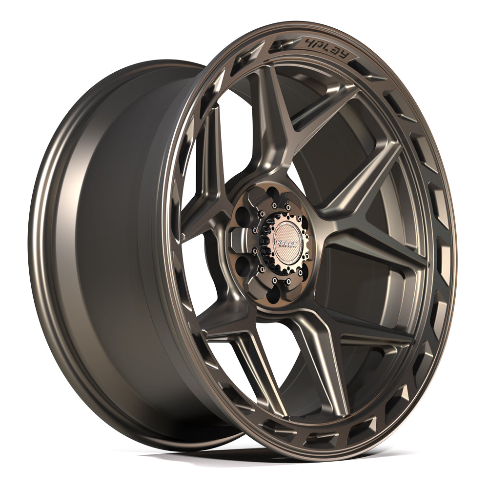 4Play Gen3 4P55 Bronze 22x10.0 18-Inch 6x139.7/6x135mm 106.1mm Offset Wheels - Premium Off-Road & Truck Rims for Jeep Wrangler, Toyota Tacoma, Ford F-150 - Perfect for Off-Roading, Mudding & Custom Builds