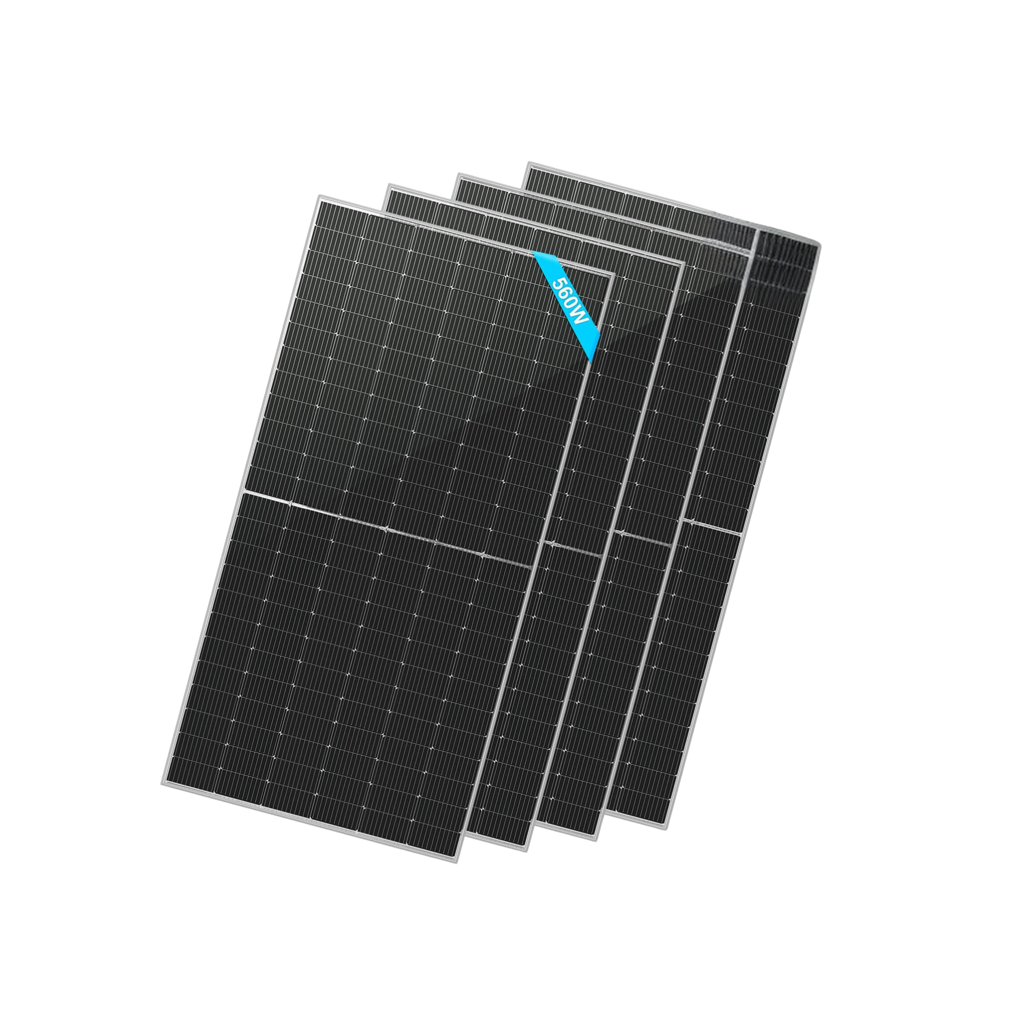 SunGoldPower 560 Watt Bifacial PERC Solar Panel - High Efficiency Monocrystalline Module for Home, RV & Off-Grid Power - SG 560WBG