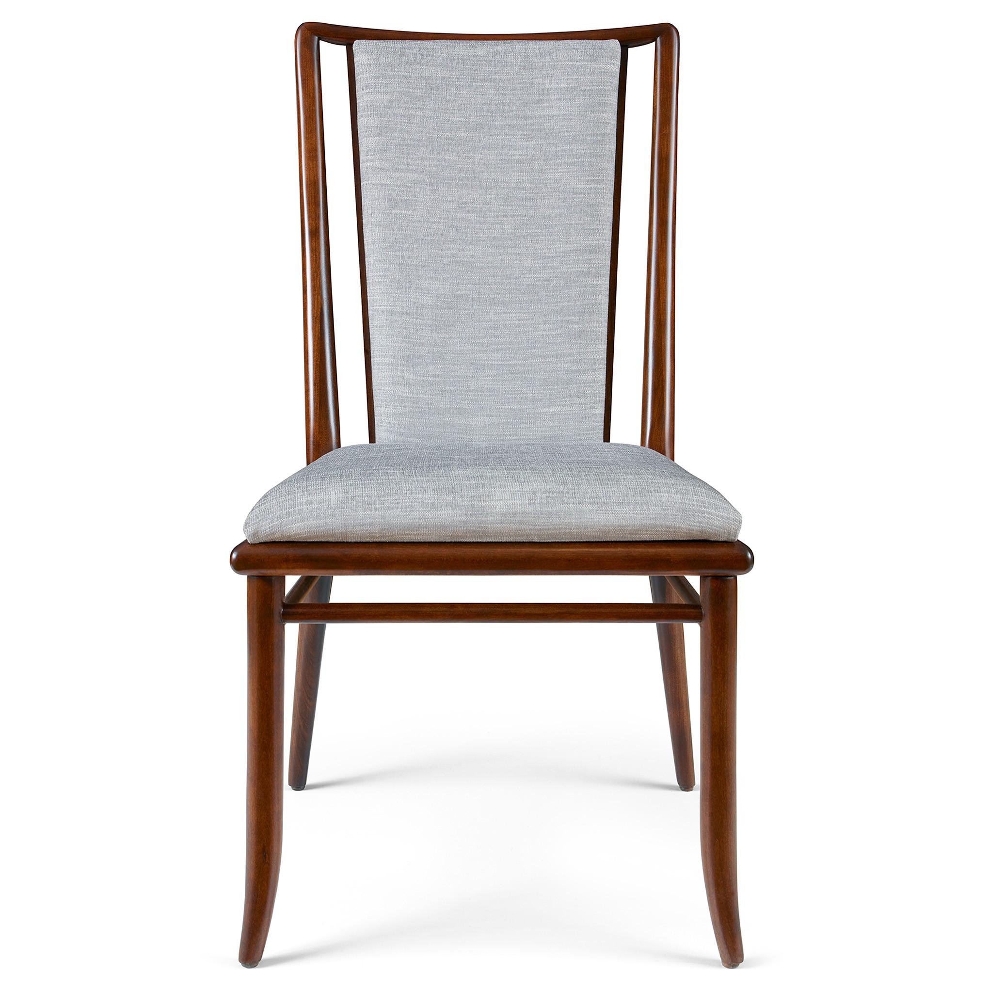 Martine Upholstered Dining Chair - Comfortable Fabric Side Chair with Wooden Legs for Kitchen, Dining Room, or Home Office - Perfect for Everyday Meals and Entertaining Guests