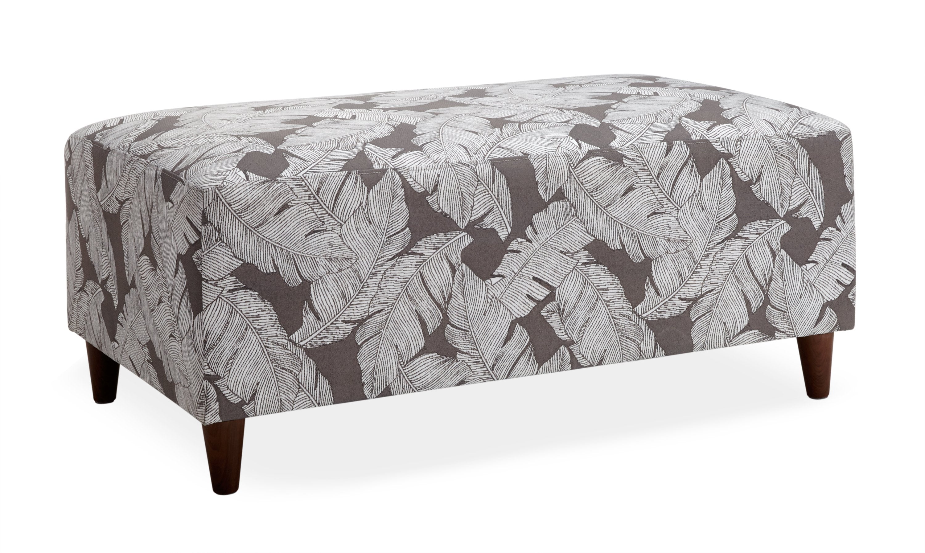 Grey Cassis Outdoor Ottoman - Waterproof & Weather-Resistant Patio Furniture for Garden, Poolside, and Deck Use