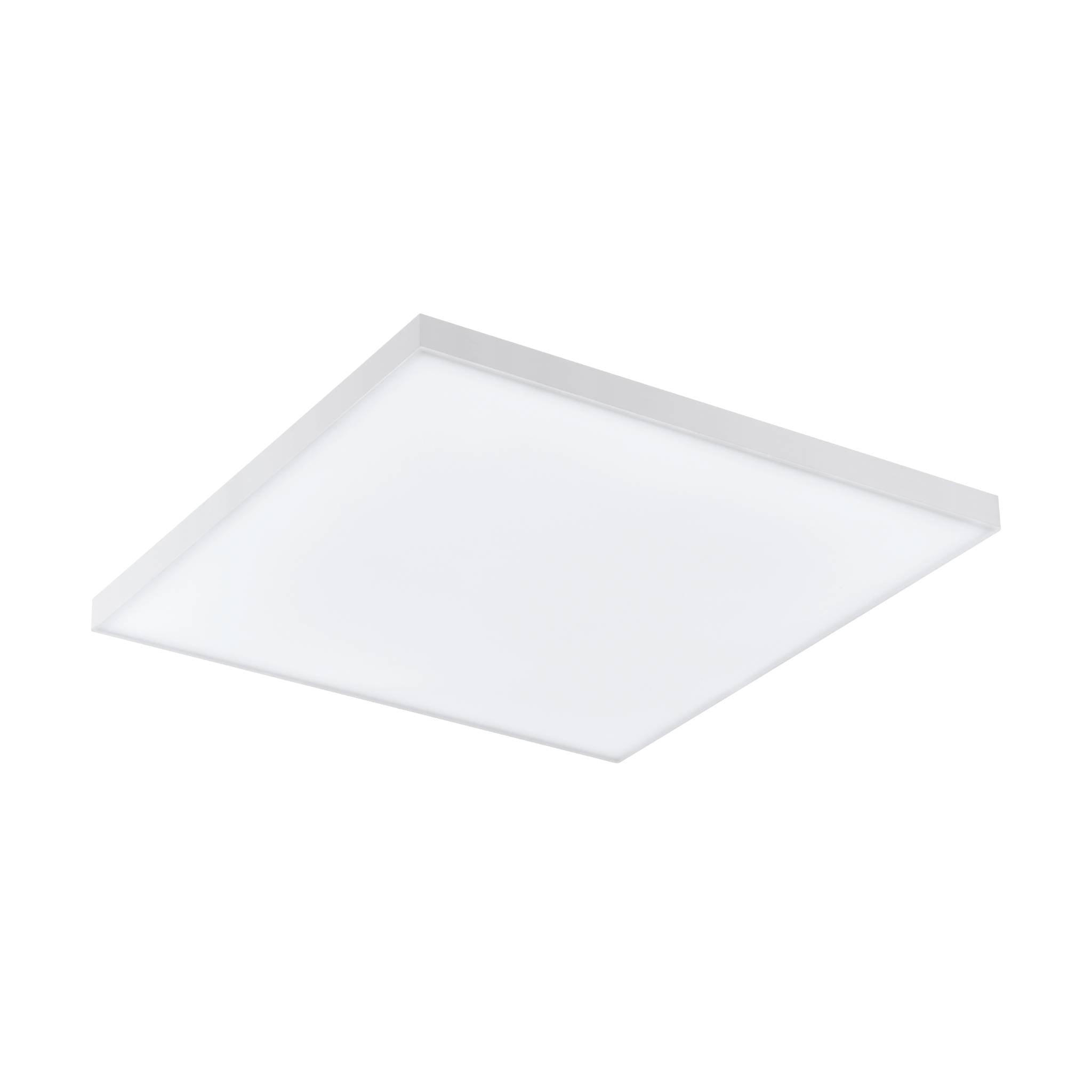 Eglo Connect Turcona Z Smart Square White LED Ceiling Flush Light 30cm - Modern Smart Lighting for Home, Office & Bedroom - Voice Control & Dimmable with App