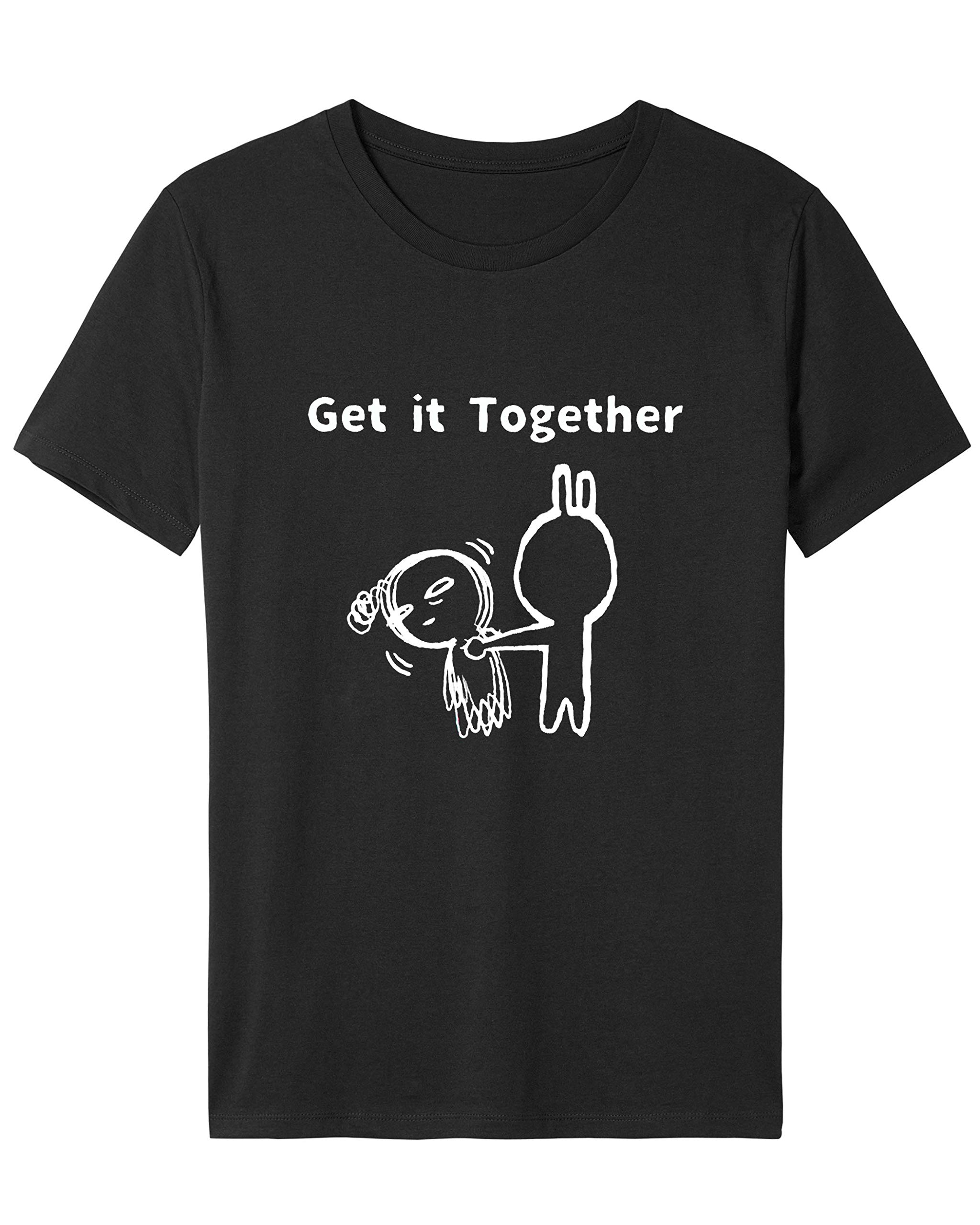 Funny Sarcastic Graphic Novelty T-Shirt - Humorous 'Get It Together' Design - Perfect for Casual Wear, Gifts & Comic Conventions