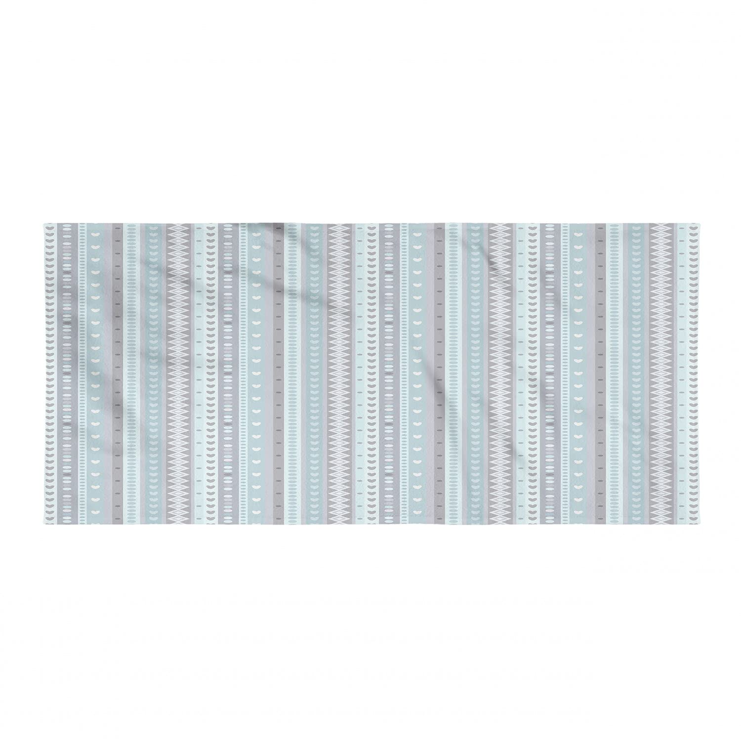 Ambesonne Quick Dry Lightweight Camping Towel - Ultra Compact Microfiber Travel Towel with Abstract Design for Backpacking, Hiking, Beach & Outdoor Activities | Pastel Colors with Dots, Rhombs & Hearts Pattern