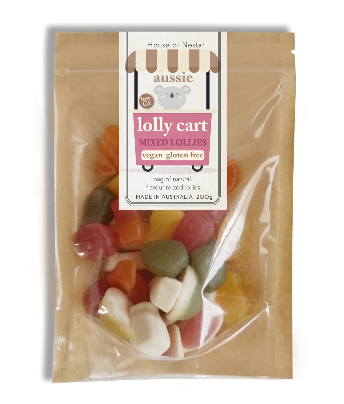 House of Nestar Vegan Gluten Free Mixed Lollies 200g - Delicious Plant-Based Candy for Parties, Gifts & Healthy Snacking