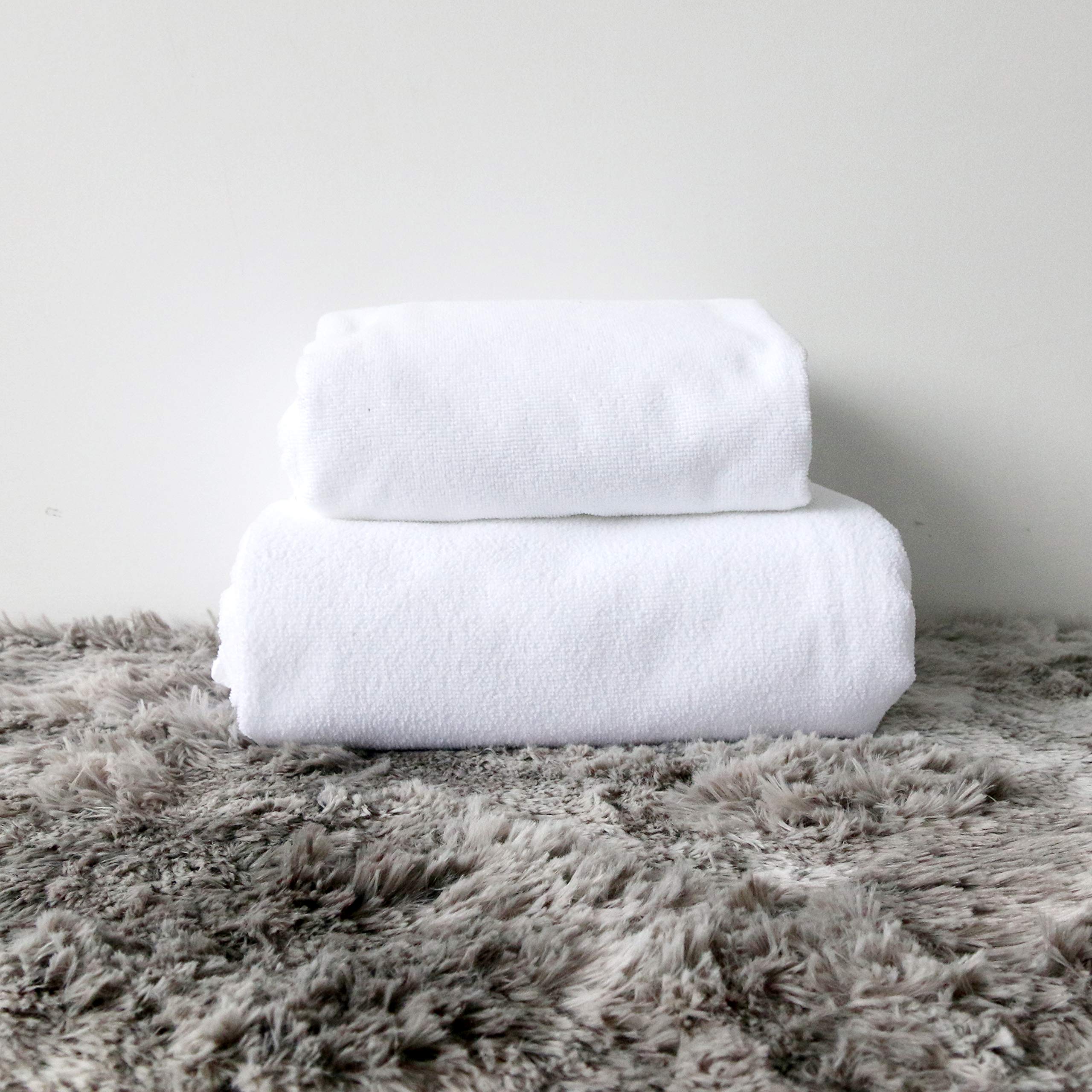 Sleepwish Hooded Elephant Towel - Soft & Absorbent 50x60 Inch Wearable Bath Wrap for Kids & Adults - Perfect for Beach, Pool, Spa & After-Shower Use (White, Bohemian Style)