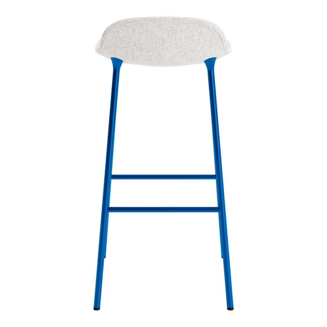 Modern Form Bar Stool with Metal Legs & Upholstered Seat - Perfect for Kitchen Islands, Home Bars & Commercial Use