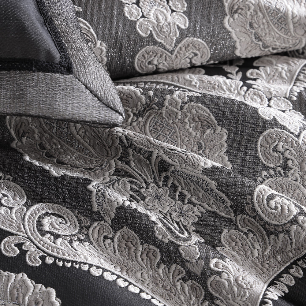 Emerson Granite Quilt Cover Set - Queen Size Bedding Set with Pillowcases | Soft & Breathable Cotton Blend for Comfortable Sleep | Perfect for Master Bedroom, Guest Room & Hotel Decor