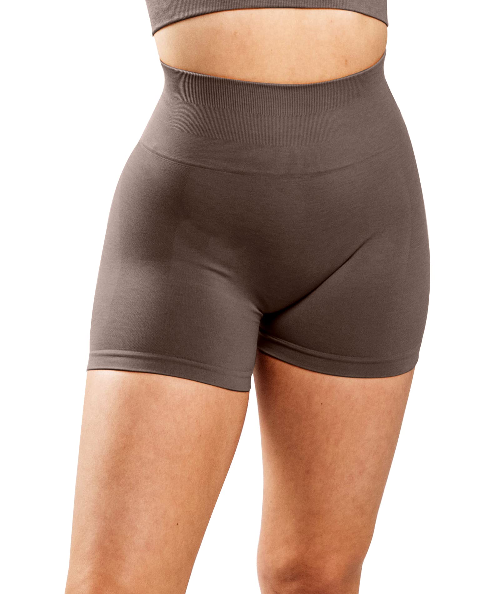 **Unthewe Women's High Waisted Seamless Workout Shorts – Butt Lifting Gym & Yoga Booty Shorts for Running, Squats & Fitness**