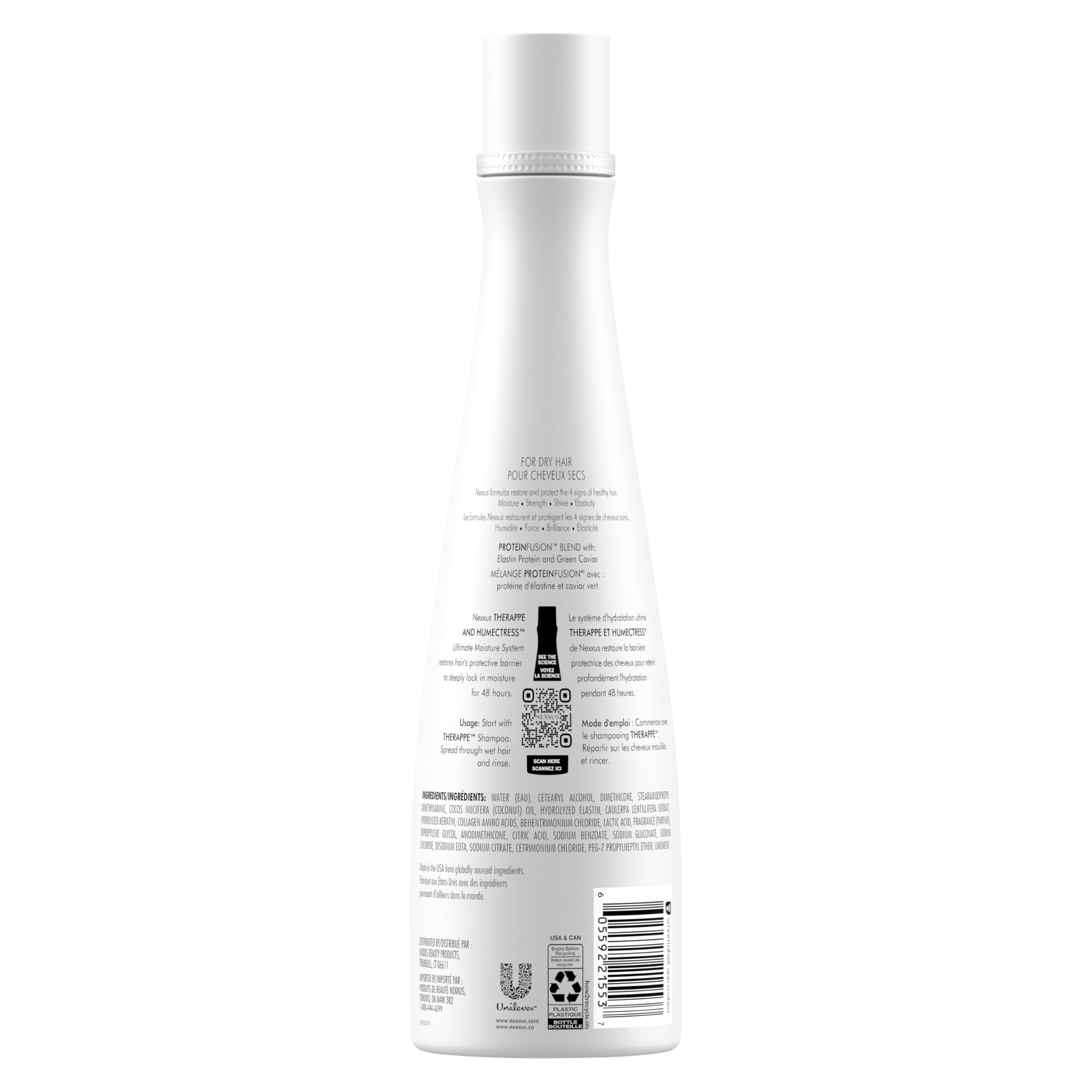 Nexxus Humectress Conditioner - Deep Moisturizing Treatment for Dry Hair with Caviar & Protein Complex, 13.5 oz | Hydrating Hair Care for Damaged & Frizzy Hair at Home or Salon