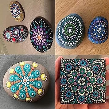 5 PCS Mandala & Acrylic Dotting Tool Set - Embossing Stylus for Pottery, Ceramic & Polymer Clay - Perfect for DIY Art, Nail Art & Craft Projects