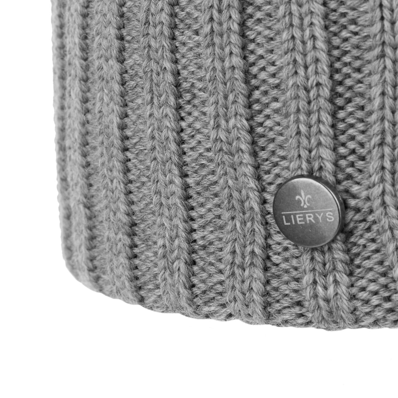 Lierys Merino Wool Knit Beanie with Foldable Cuff - Warm Winter Hat for Men & Women - Perfect for Skiing, Hiking, and Cold Weather Activities