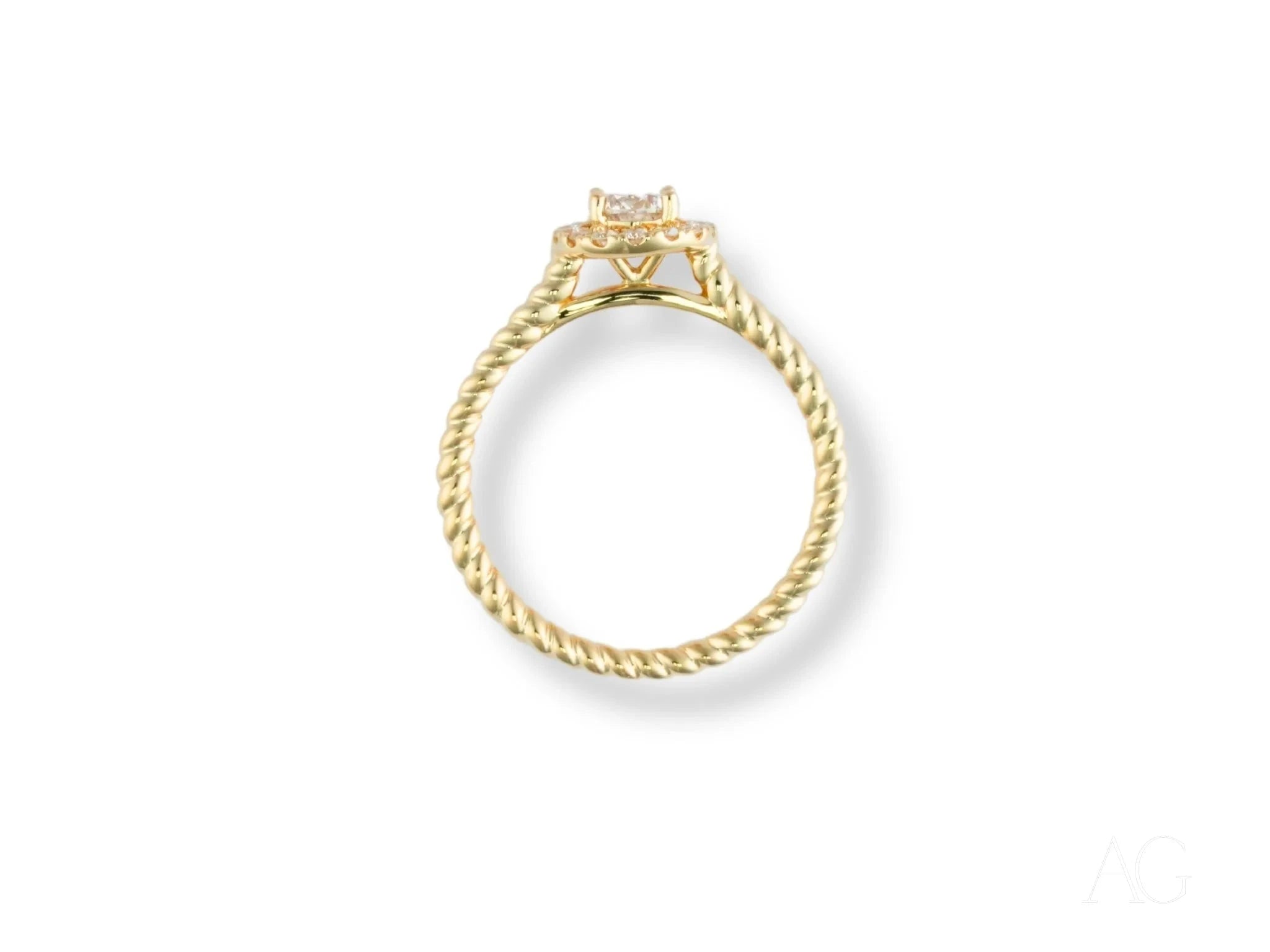 Twist of Grace Engagement Ring - Elegant Diamond Wedding Band for Women - Perfect for Proposals, Anniversaries & Romantic Occasions
