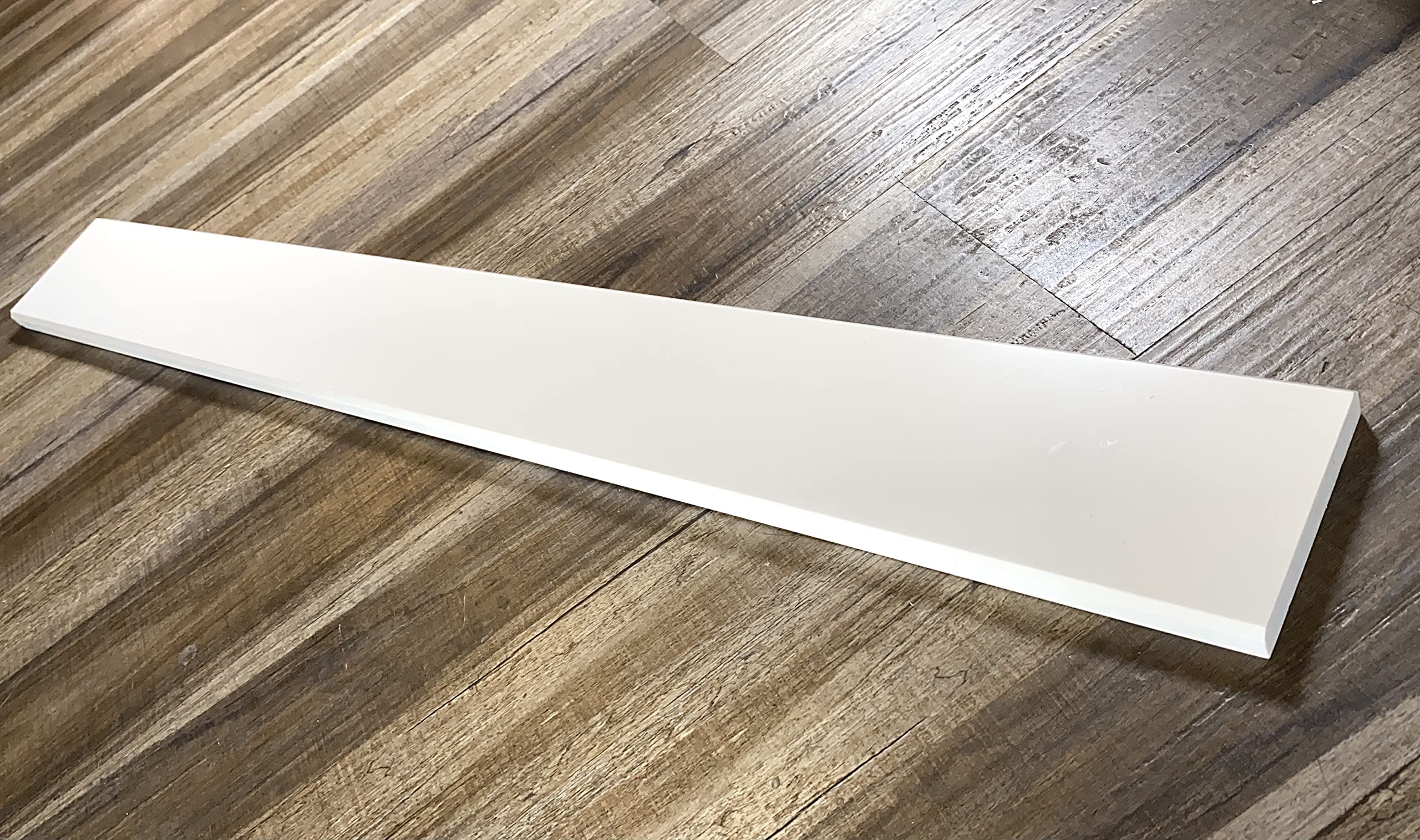 Polished White Engineered Marble Threshold Saddle - 5