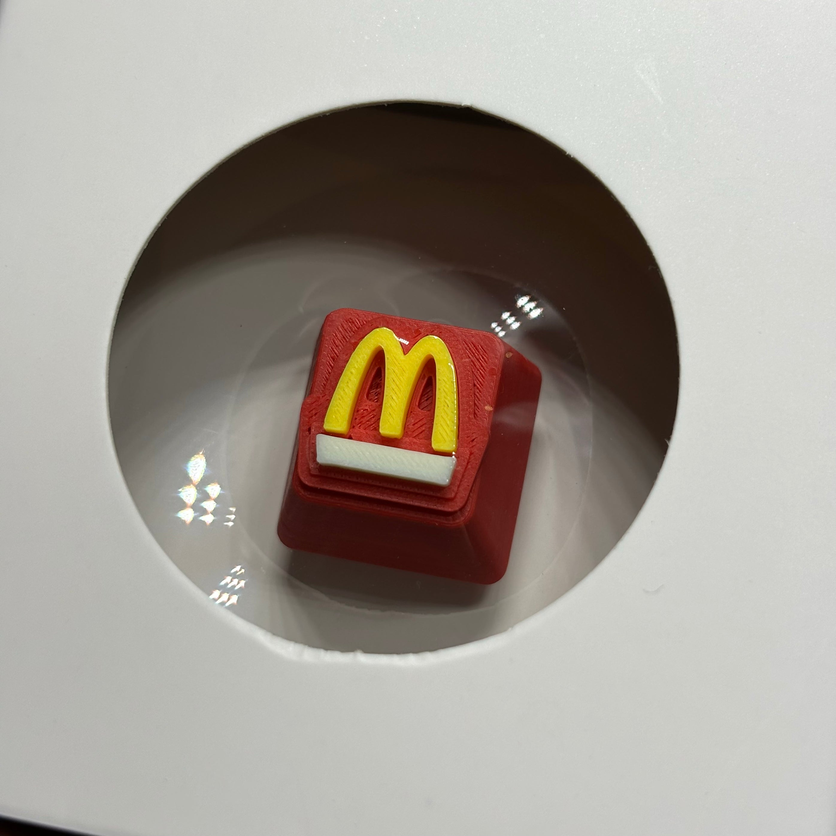 McDonald's Themed LED Backlit Keycaps - Customizable Mechanical Keyboard Keycaps for Gaming & Typing - Perfect for Gamers, Programmers & Office Work