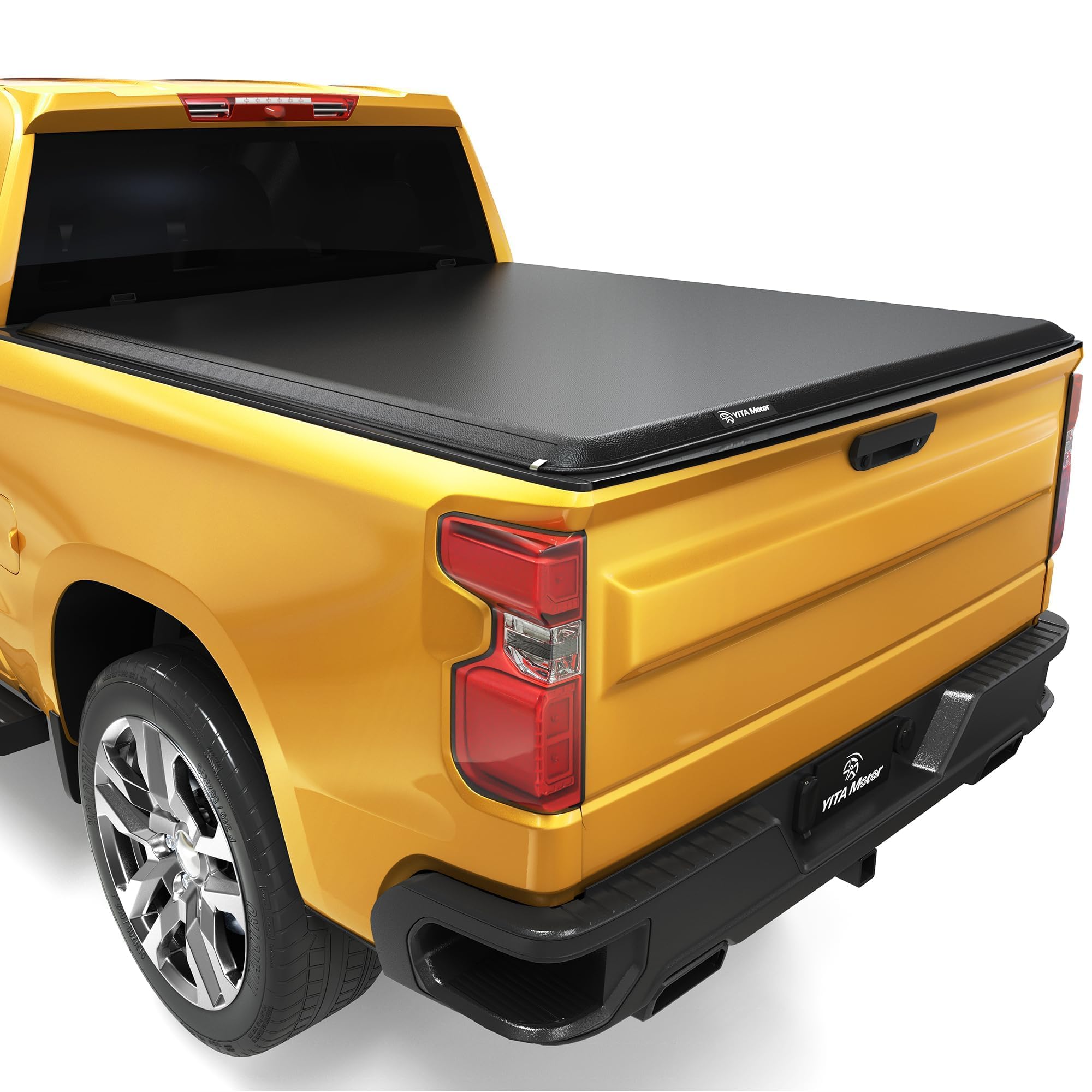 YITAMOTOR Soft Roll Up Truck Bed Tonneau Cover for 2020-2025 Chevy Silverado & GMC Sierra 2500/3500 HD Fleetside 6.9 ft Bed | Waterproof & Dustproof | Easy Installation | Perfect for Camping, Hauling & Outdoor Adventures