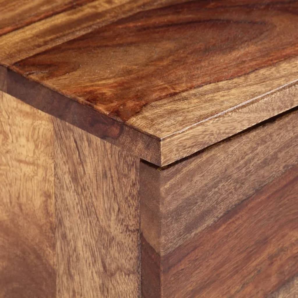 Solid Sheesham Wood TV Stand with 2 Drawers - 57.1