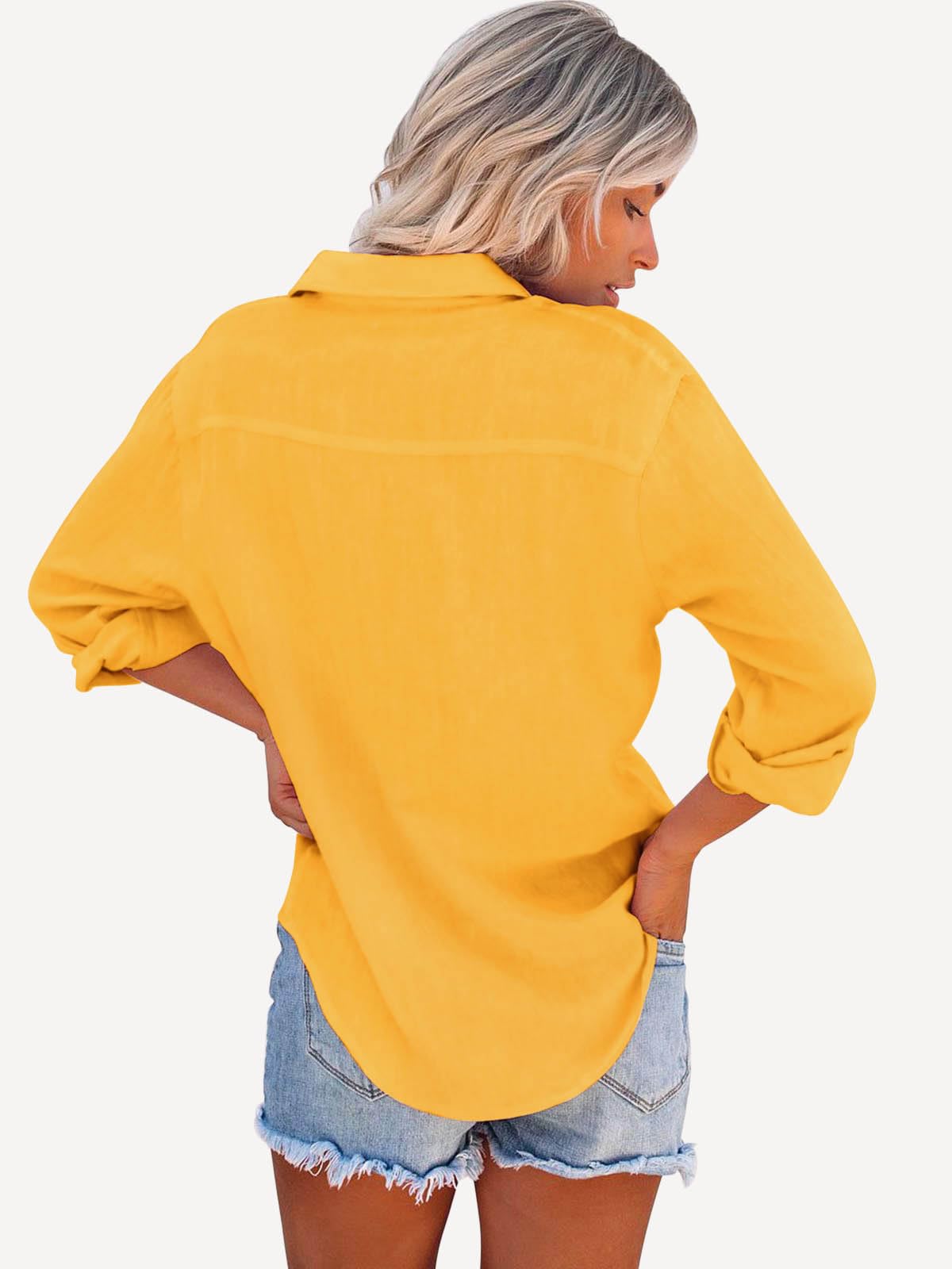 Women's Button Down Shirts Long Sleeve - Elegant Casual Blouses & Collared Tops for Work, Office, and Everyday Wear | Paintcolors Fashion